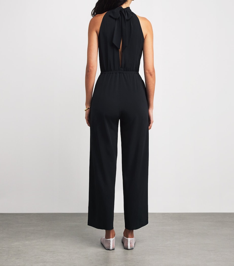 Jersey Halterneck Jumpsuit NOIR Image 3