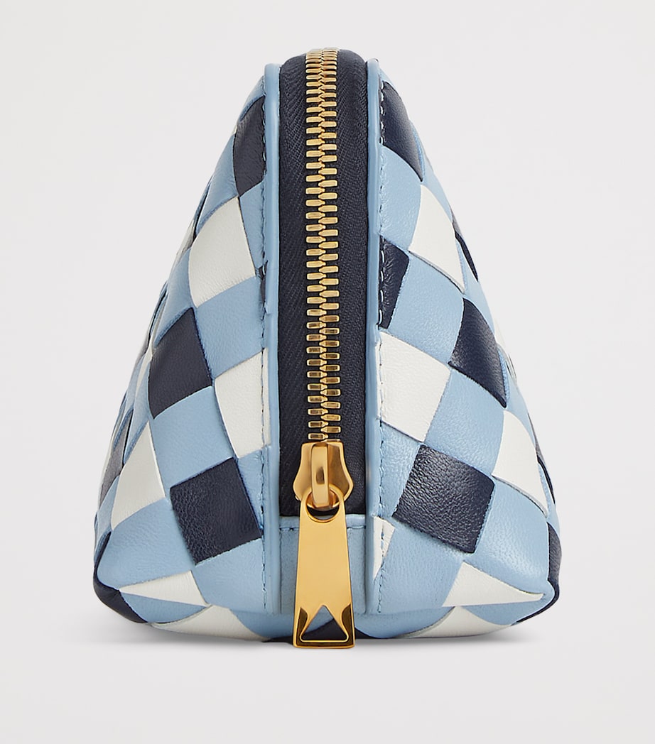 Leather Intrecciato Half-Moon Pouch 4160 Image 2