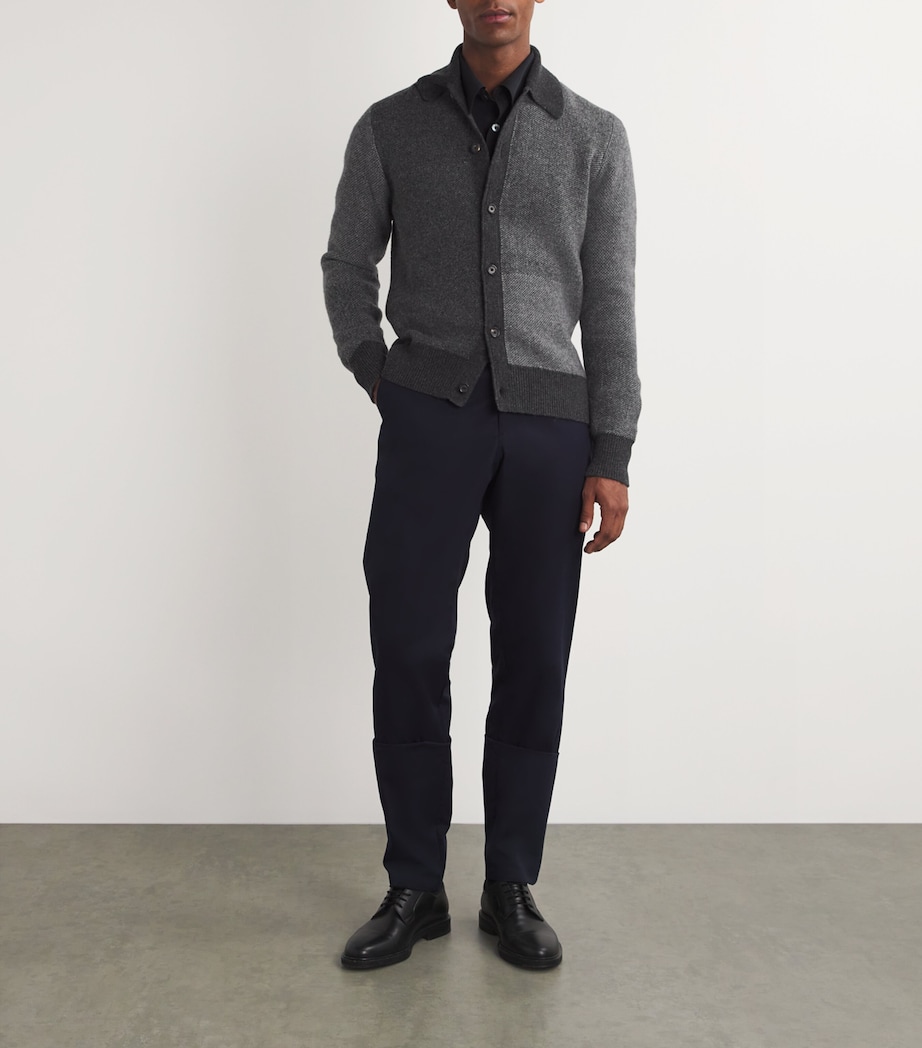 Wool Britten Cardigan GREY Image 2