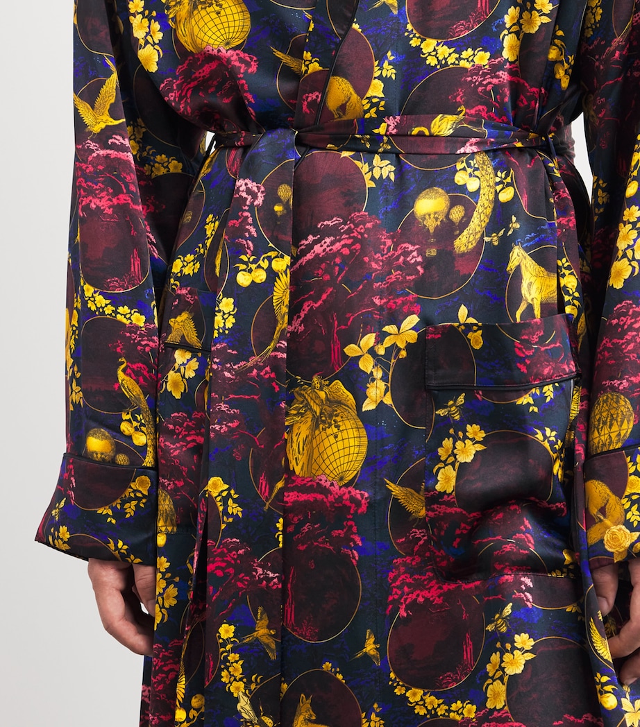 Silk Toile Night Robe MULTI Image 6