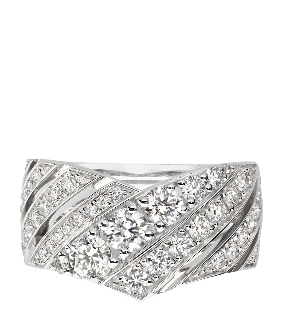 White Gold and Diamond Joséphine Aigrette Ring WHITE GOLD Image 1