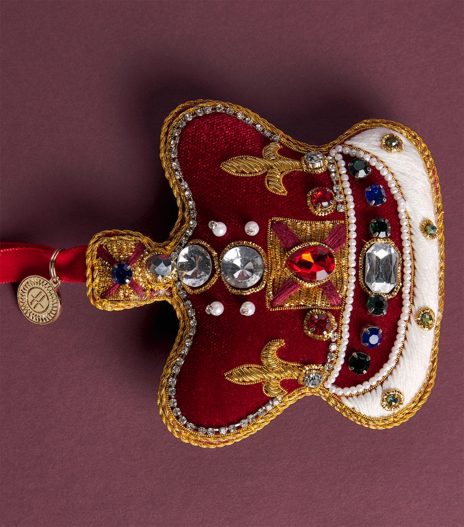 Harrods Embellished Crown Tree Decoration Image 2