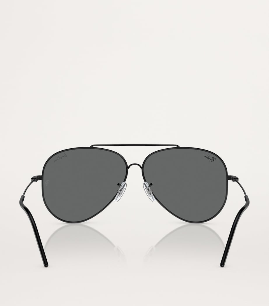 x Lenny Kravitz RBR0101S Aviator Reverse Sunglasses 002/GR Image 4