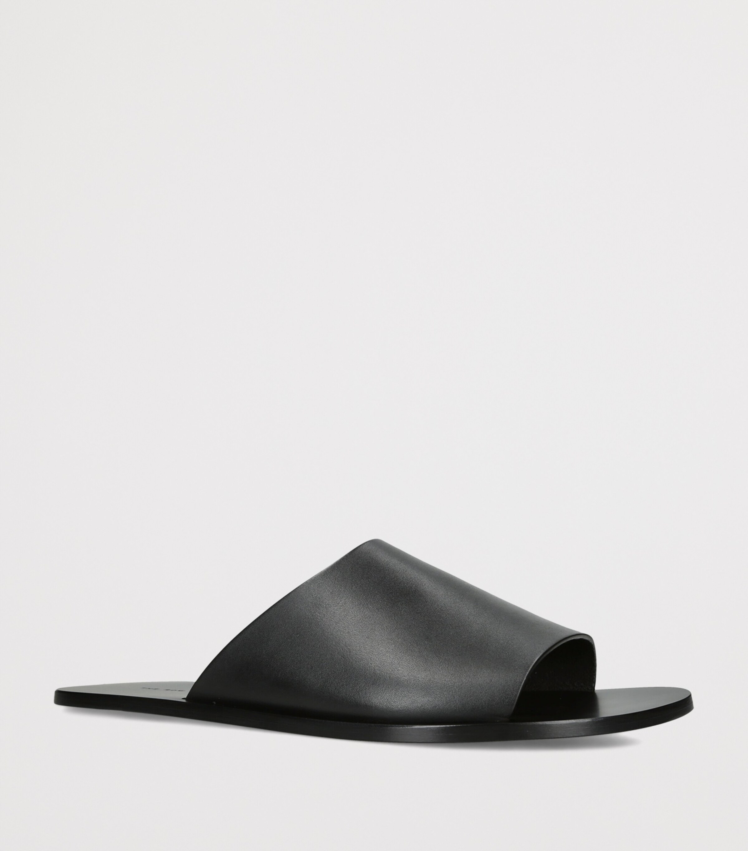 The Row Hugh Suede Slides Black Image 3