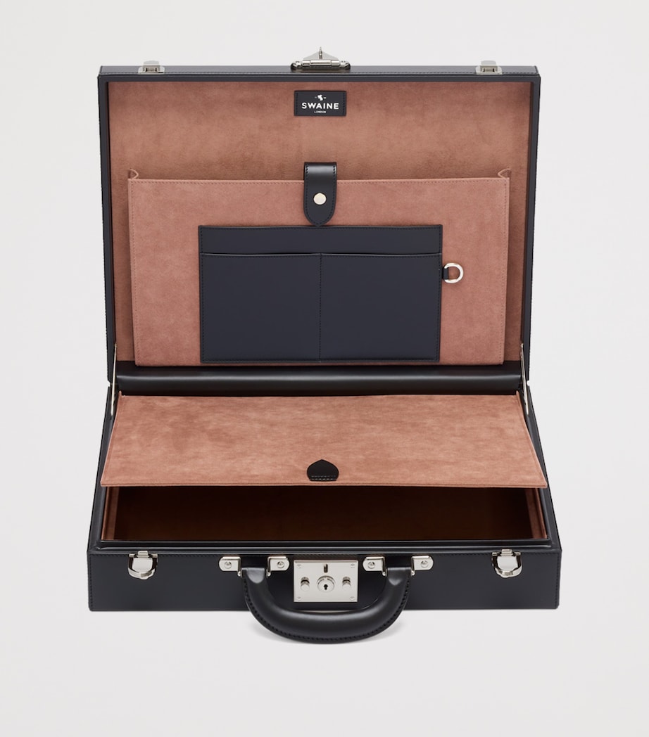 Swaine Leather New Bond Briefcase Black Image 4