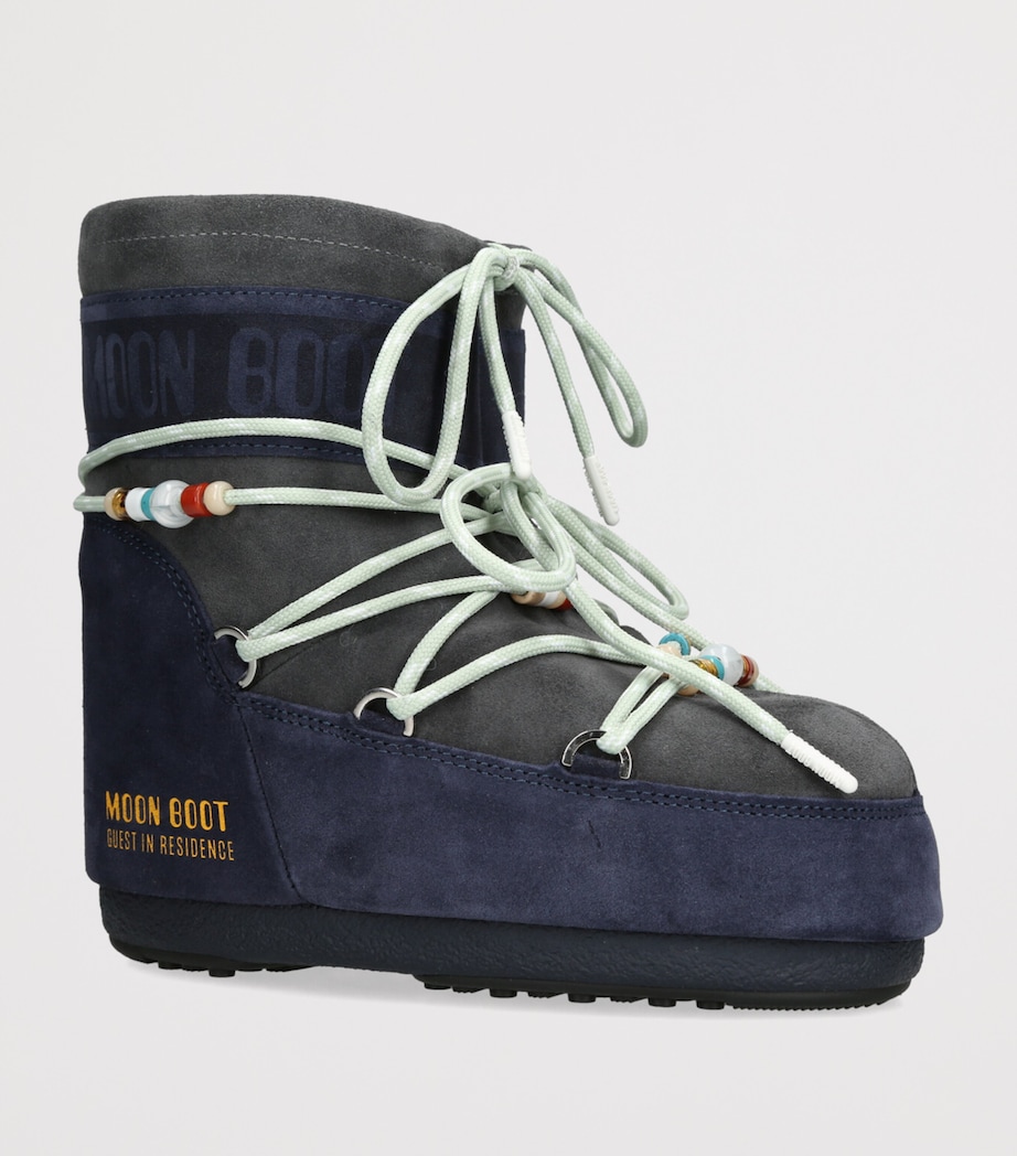 x Guest In Residence Suede Icon Low Boots NAVY Image 3