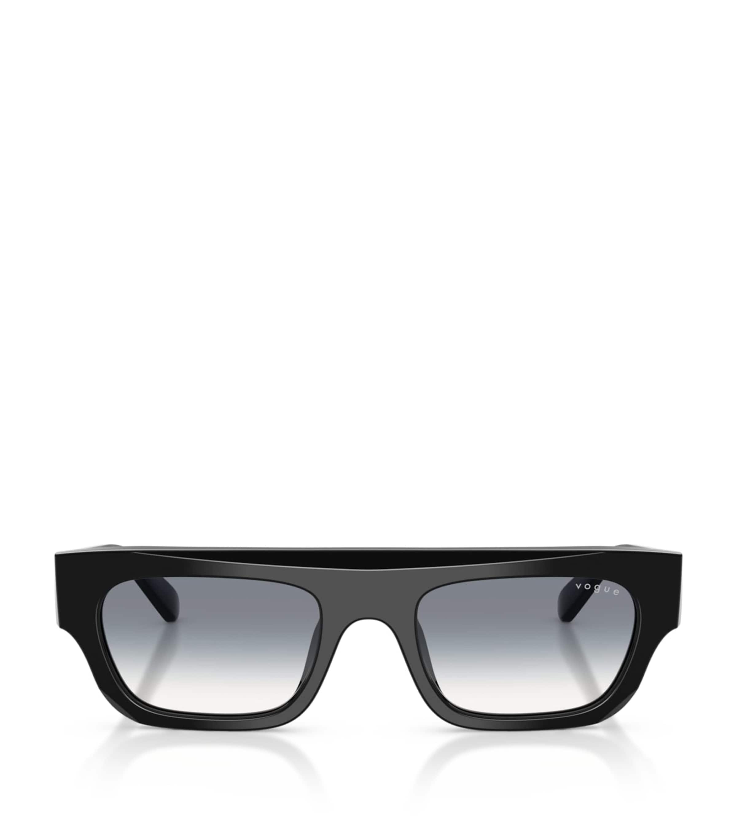 Vogue Rectangular Sunglasses Black Image 1