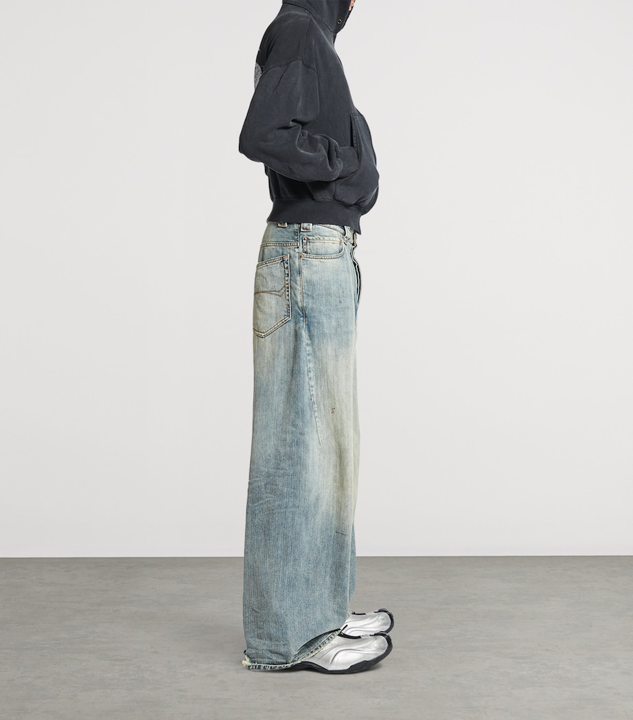 Logo-Embroidered Wide-Leg Jeans 5760 Image 6