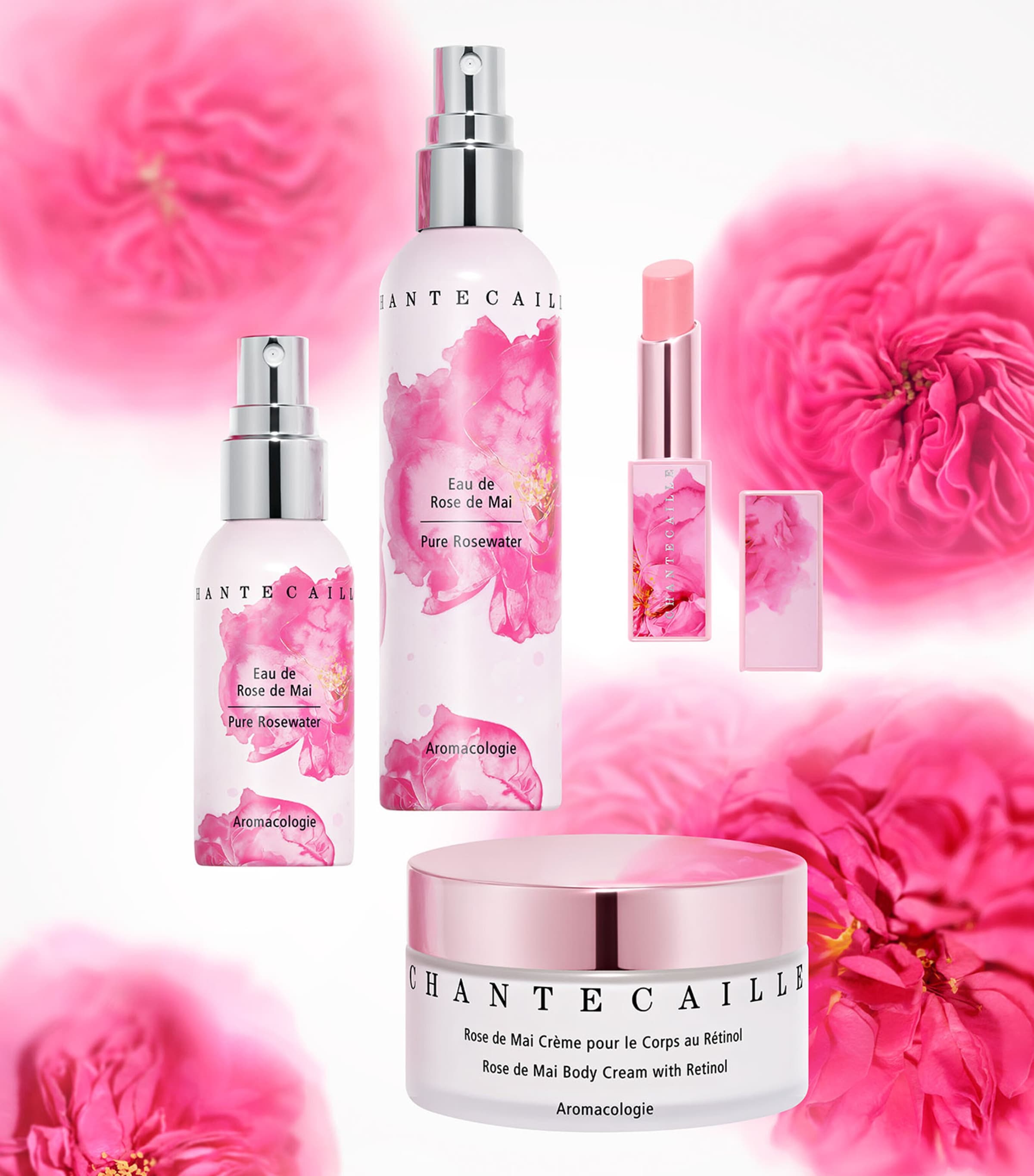 Chantecaille Rose de Mai Lip Balm (2.5g) Pale Rose Sheen Image 5
