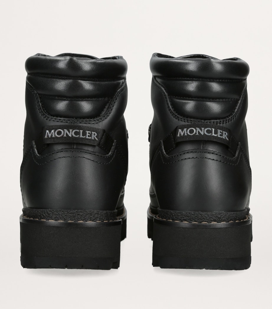 Leather Peka Trek Hiking Boots BLACK Image 3