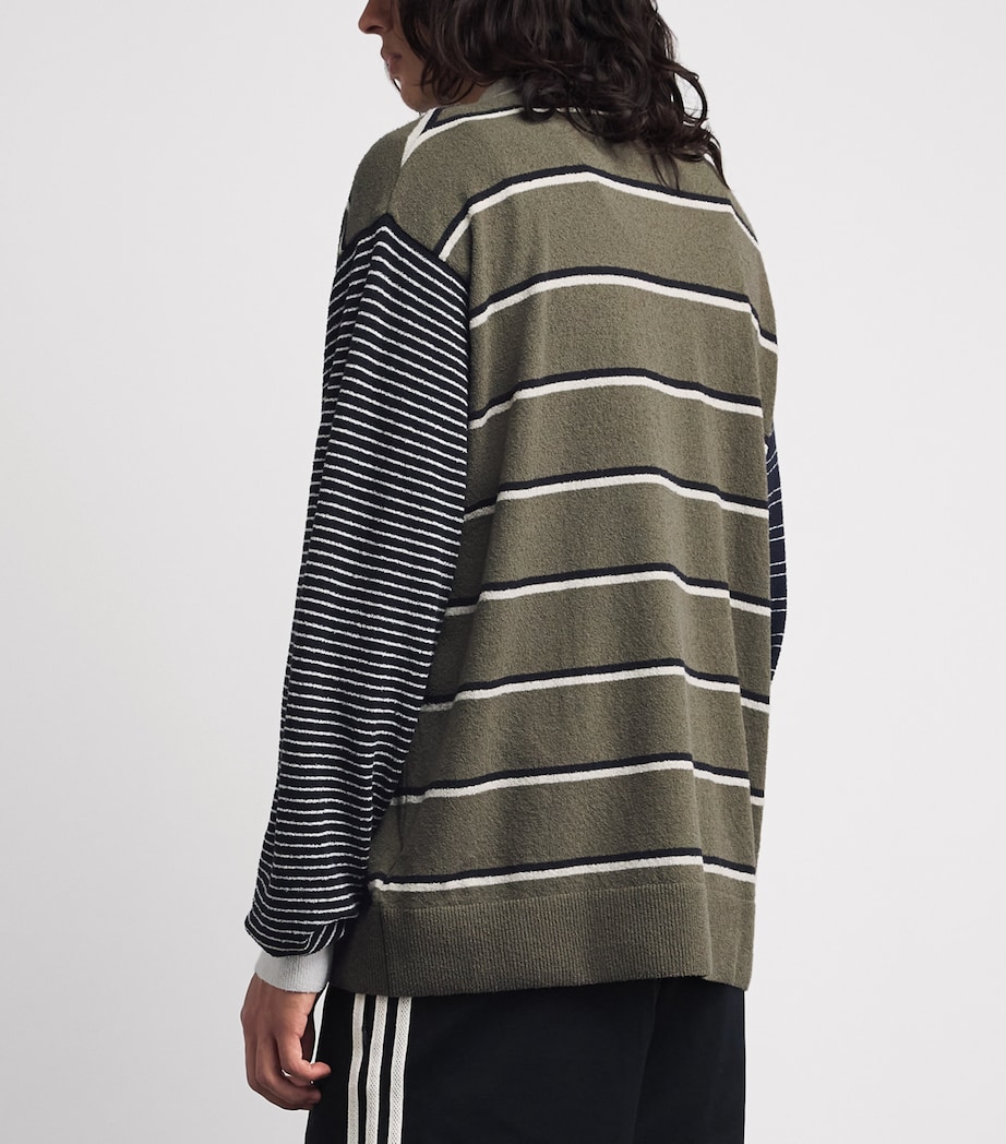 adidas Mens x Song for the Mute Rugby Polo Shirt Olive Strata/black Image 5