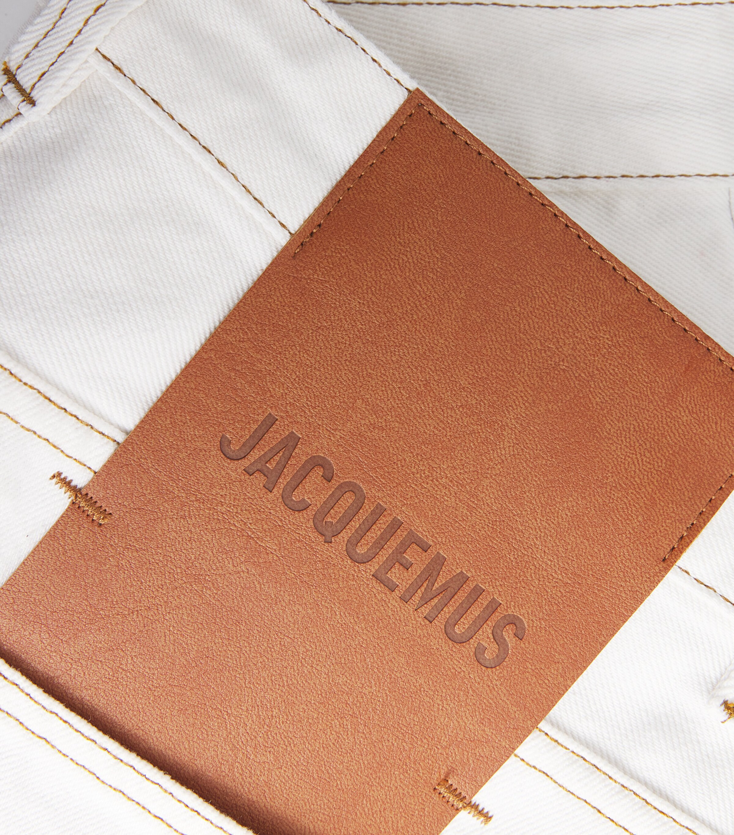 Jacquemus Womens Wide-Leg Jeans Off White/tabac Image 5