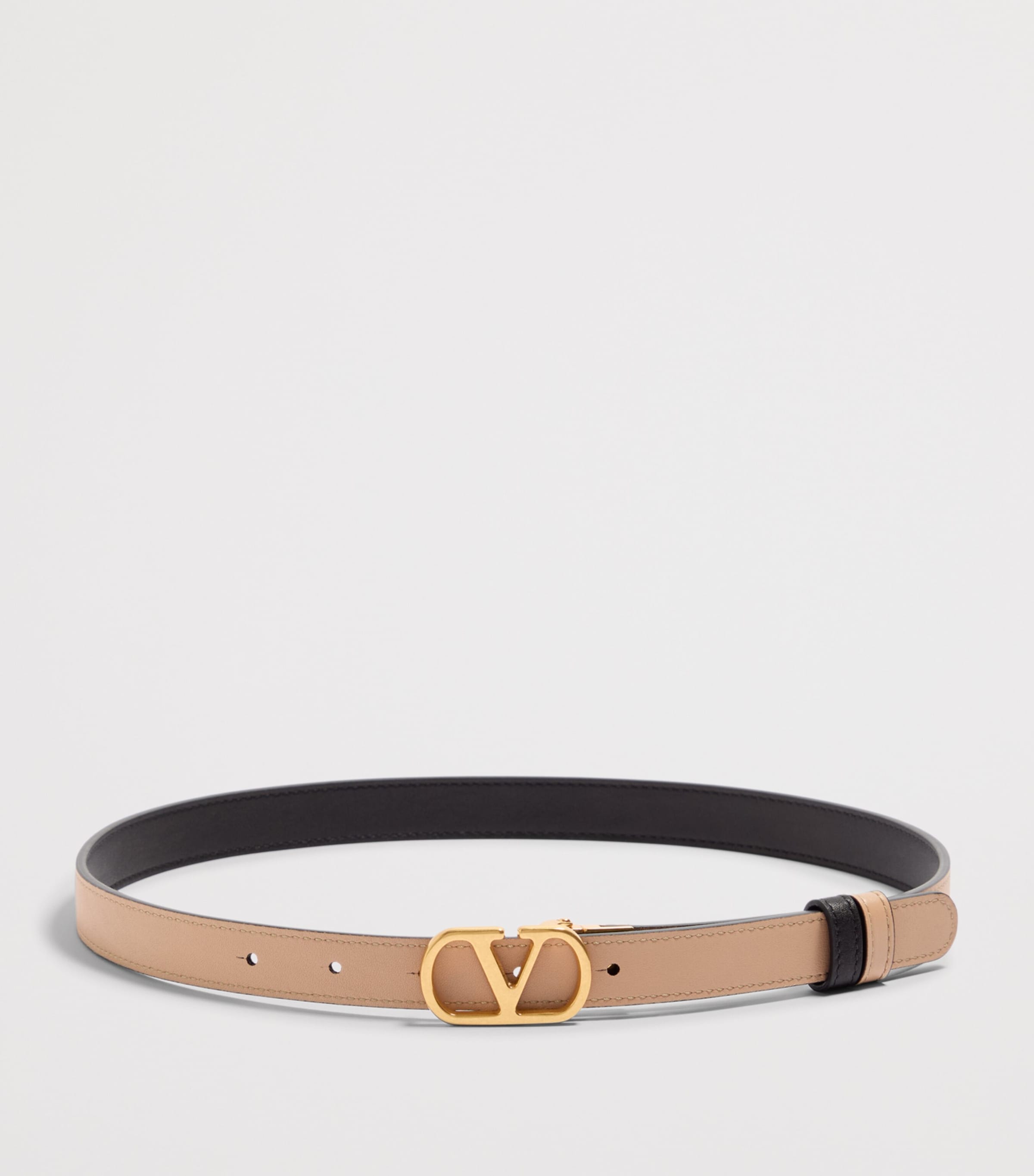 Leather Reversible VLogo Signature Belt DVW Image 3