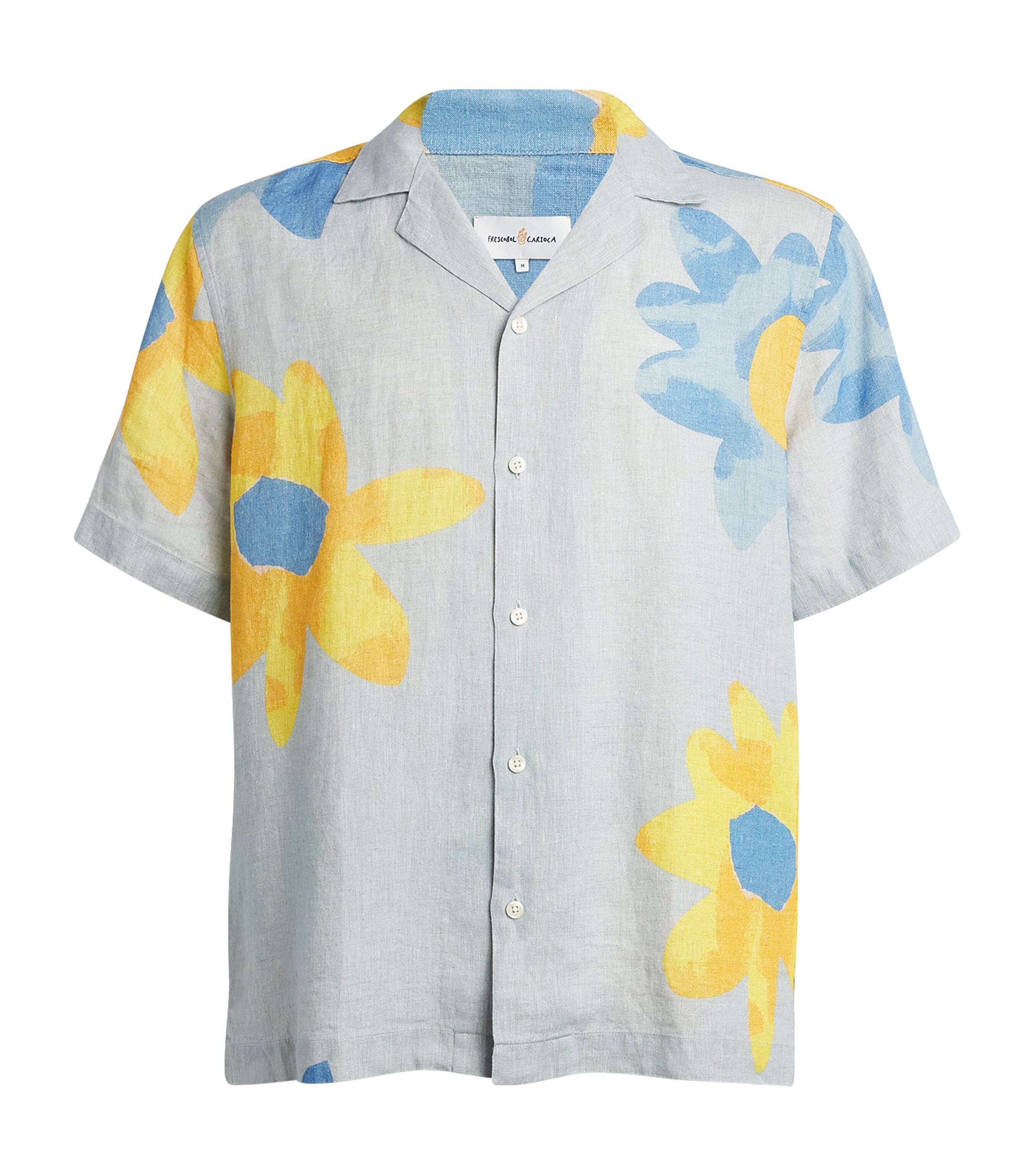 Shop Frescobol Carioca X John Booth Roberto Shirt In Blue