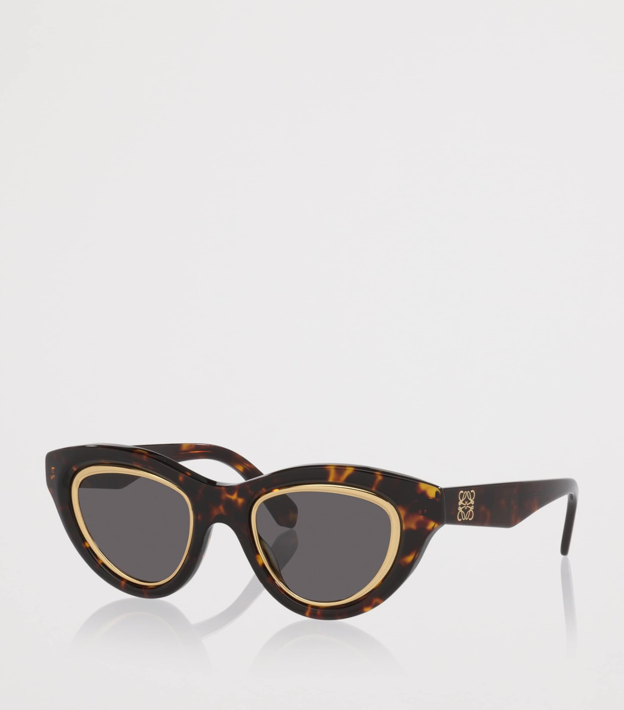 LOEWE Mini Anagram Cat Eye Sunglasses White Image 2