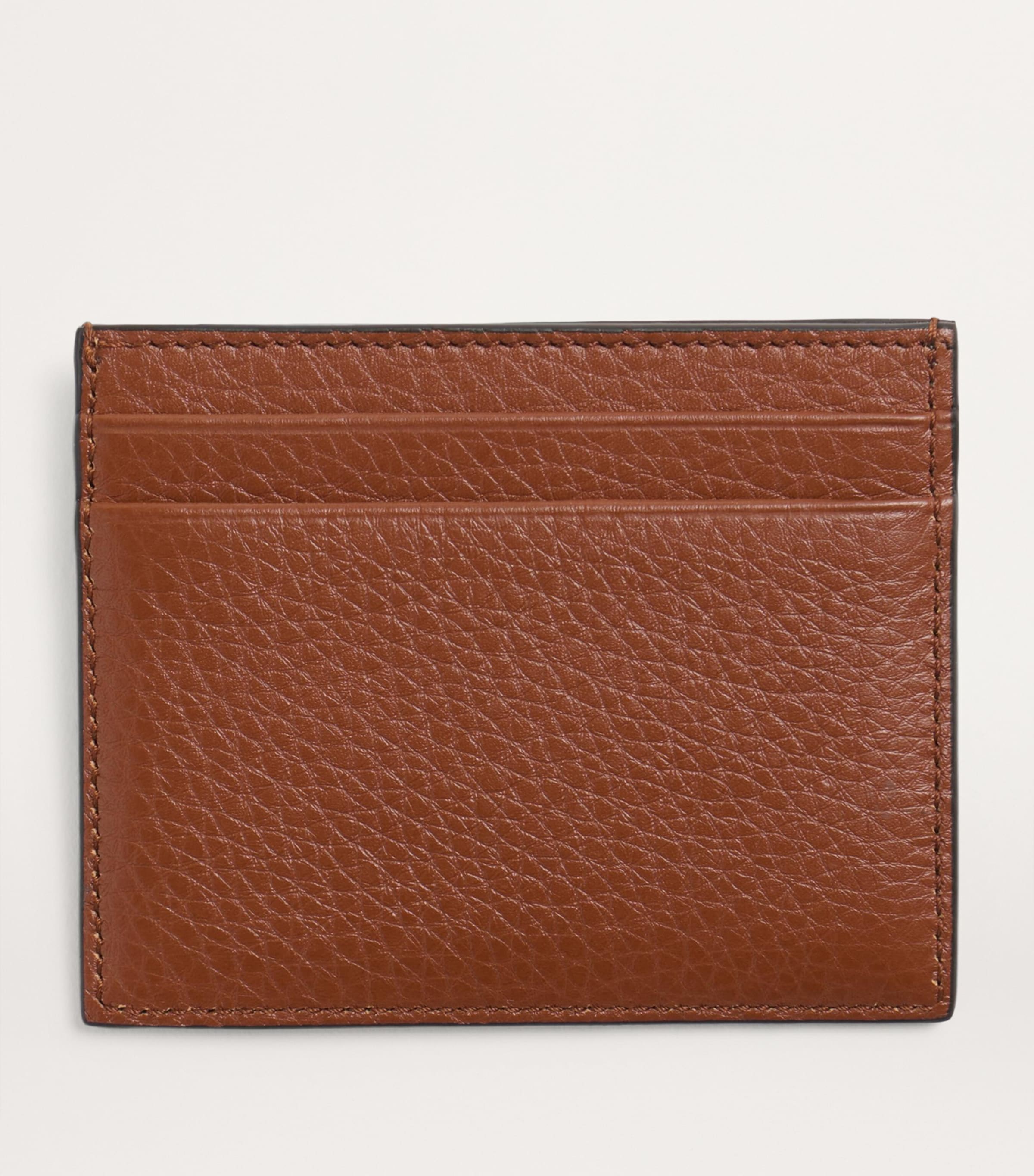 Leather VLogo Signature Card Holder HG5 Image 4