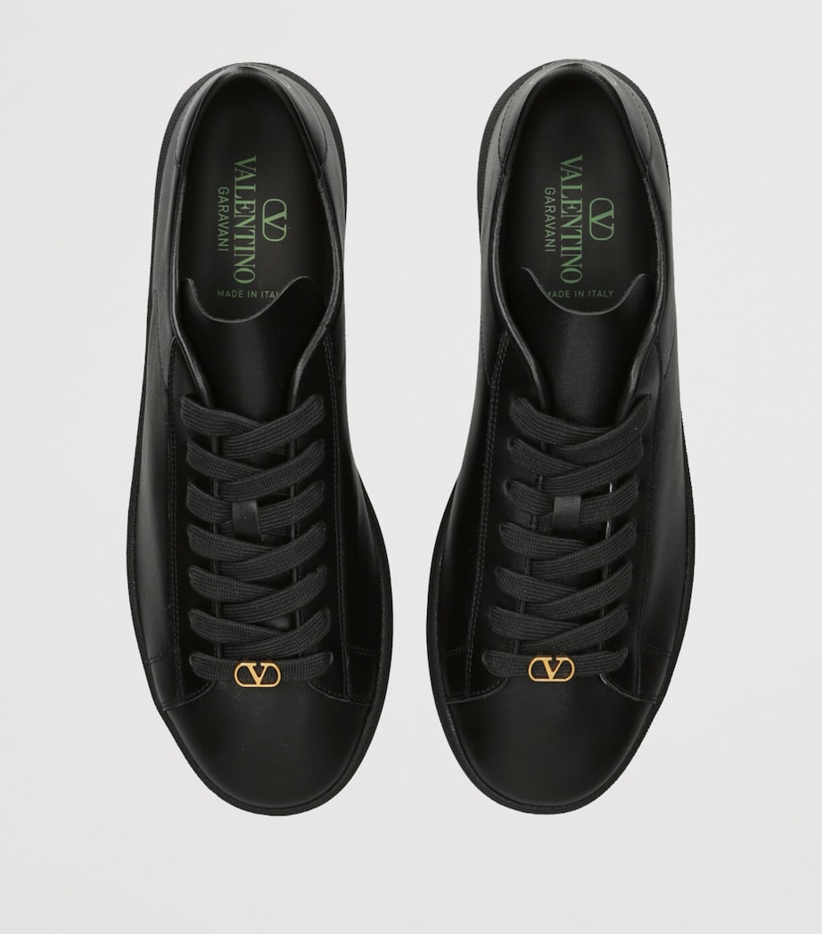 Valentino Garavani Leather Royco Sneakers Black Image 4