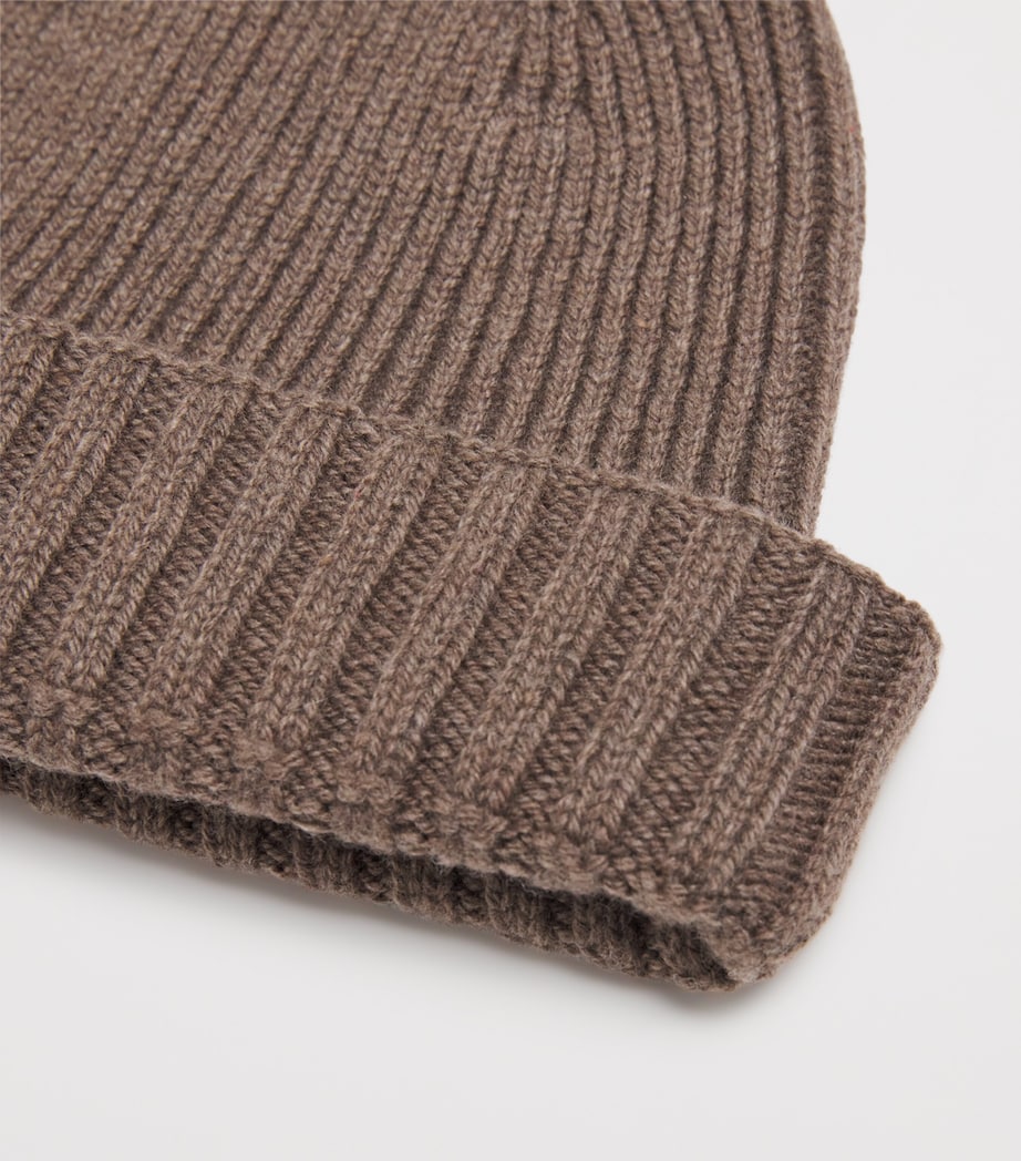 Cashmere-Wool Ribbed Beanie TOAST Image 3