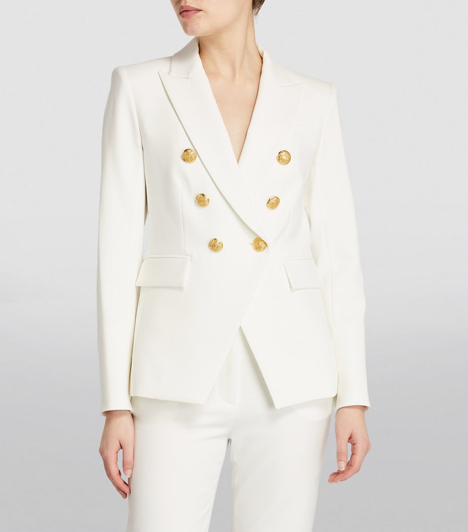Veronica Beard Womens Miller Dickey Blazer Off White/gold Image 3