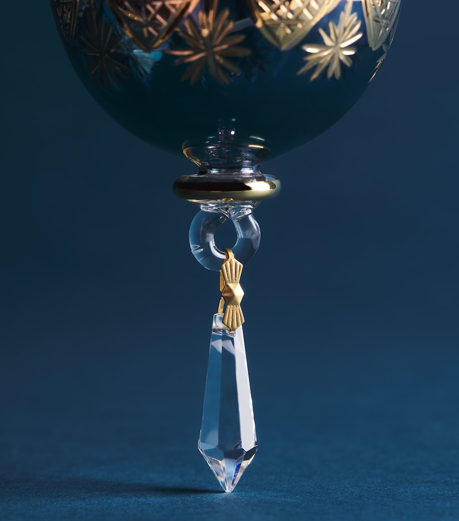 Artifactually Glass Star Drop Crystal Bauble Blue Image 2