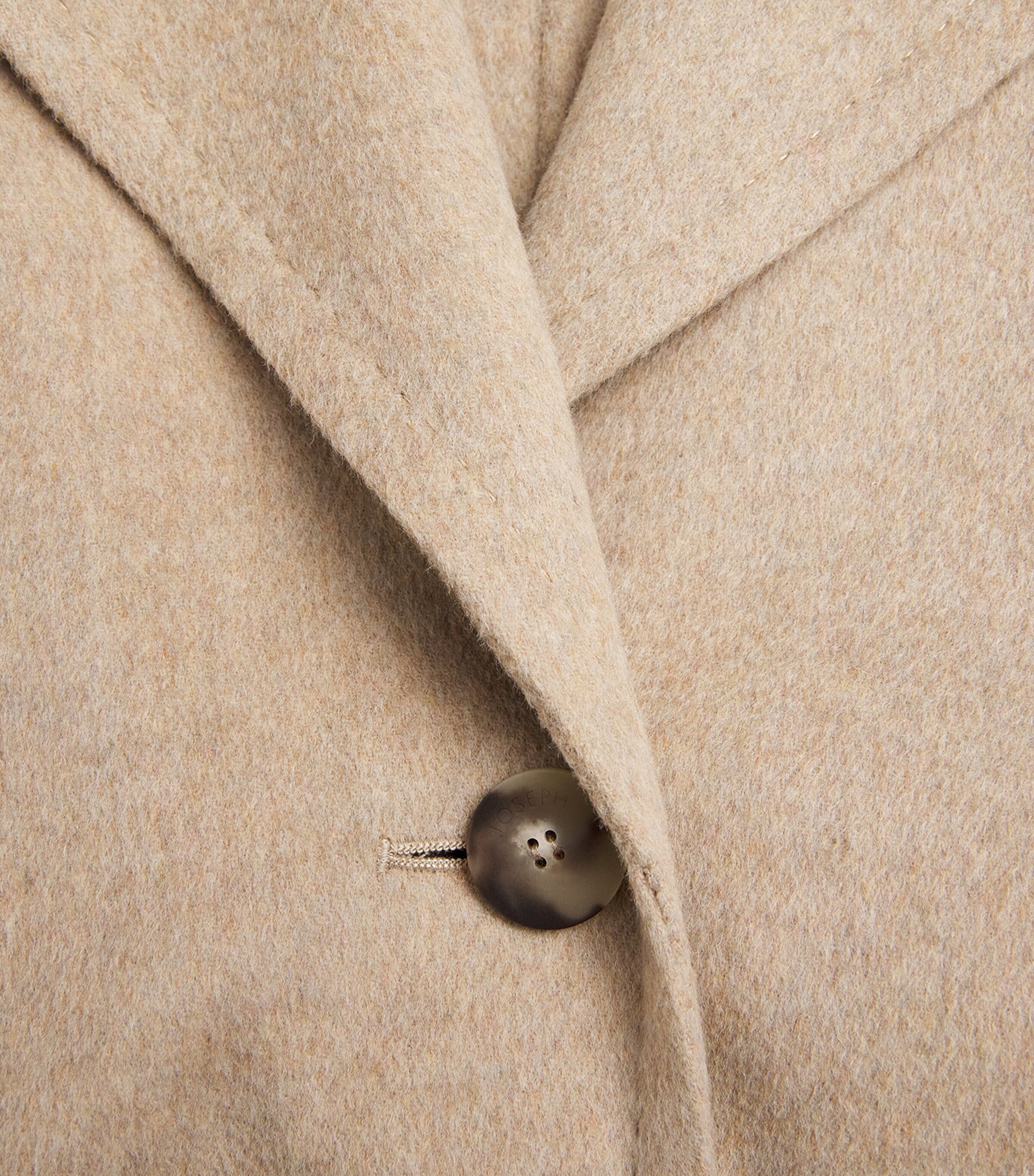 Joseph Womens Wool-Cashmere Spencer Coat Powder Melange Image 5