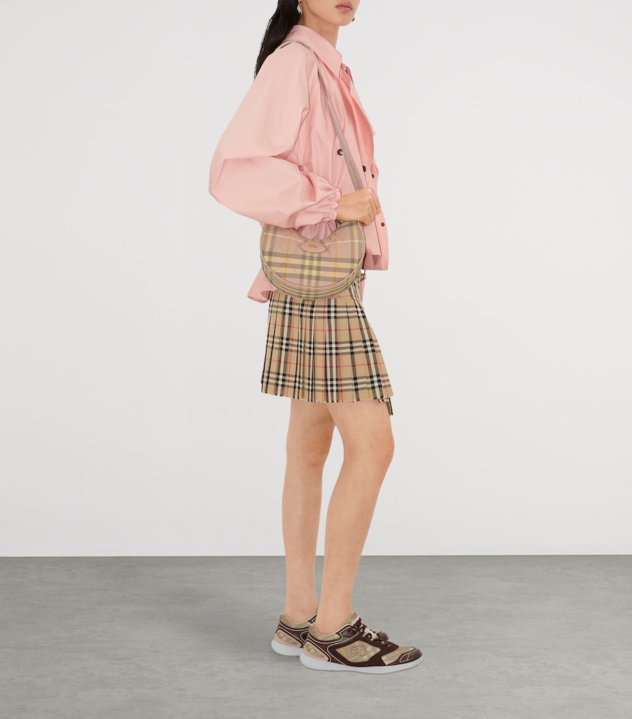 Check Horseshoe Cross-Body Bag TEACUP Image 3