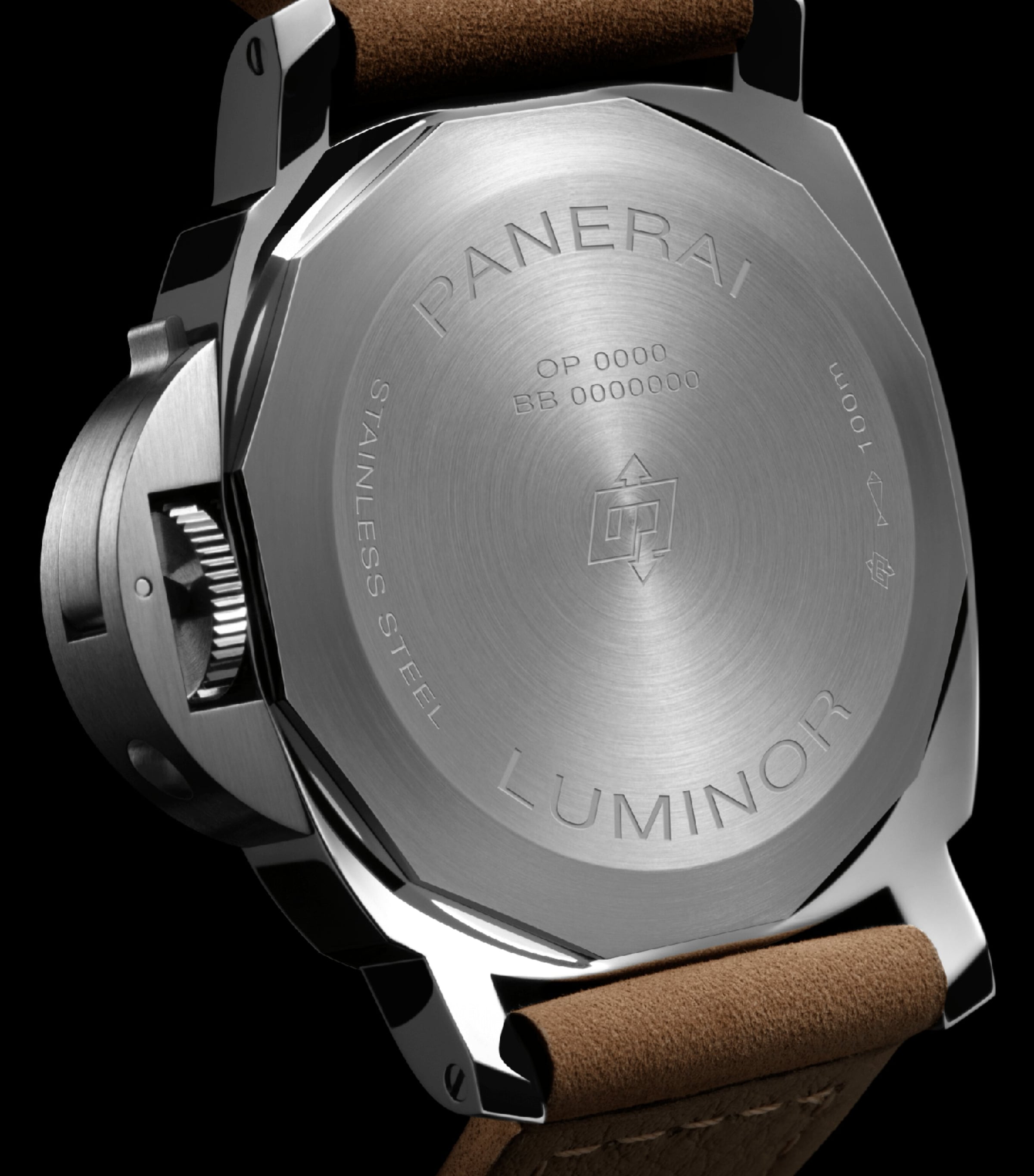 Stainless Steel Luminor Watch 44mm BLACK Image 4