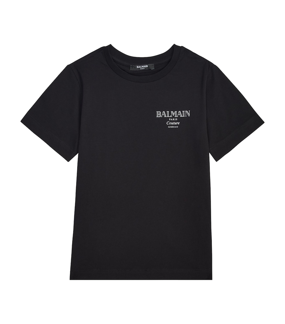 Mini Text T-Shirt (4-14 Years) 930BCBLACK/WHITE Image 1