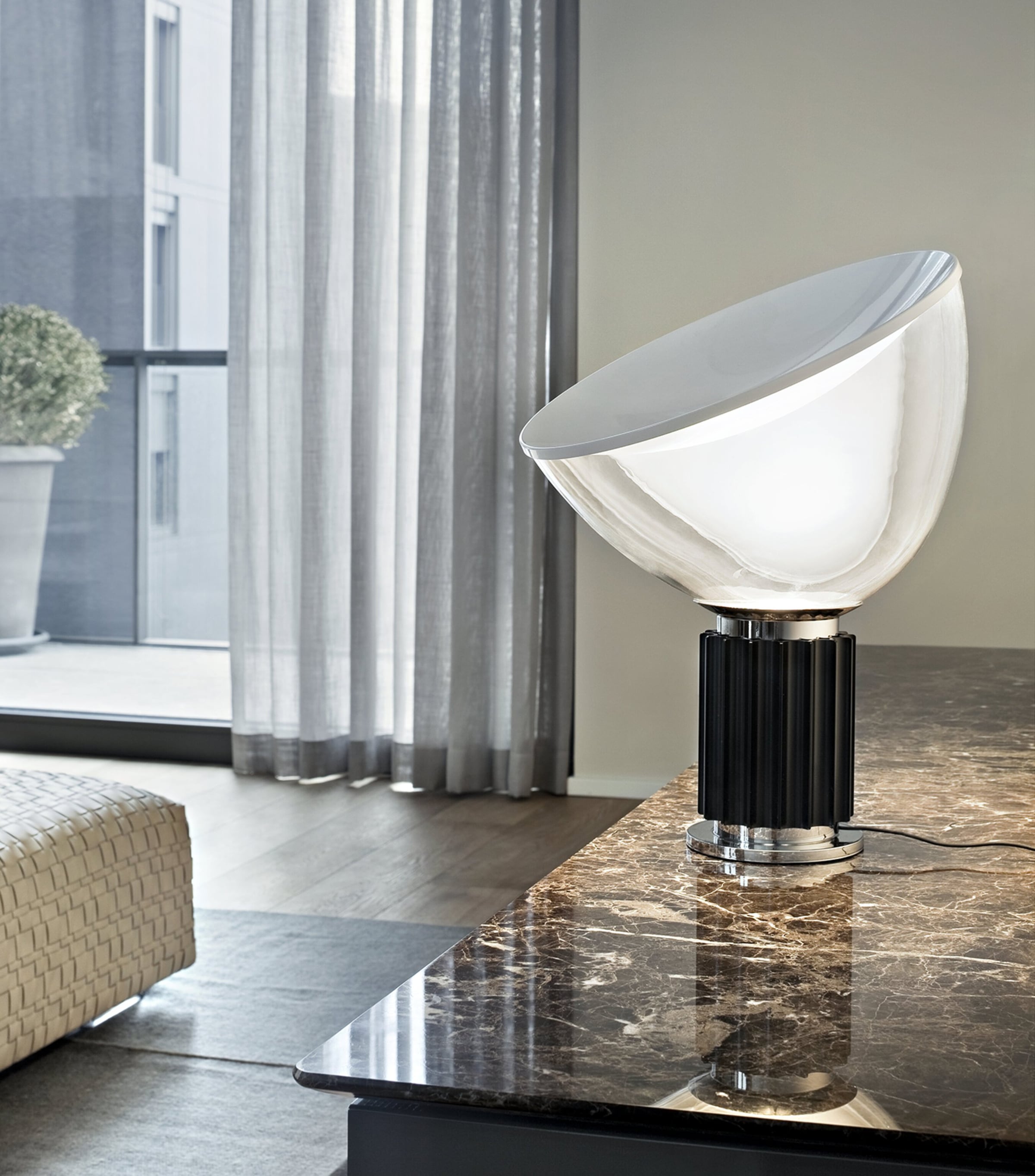 Flos Small Glass Taccia LED Table Lamp Image 2