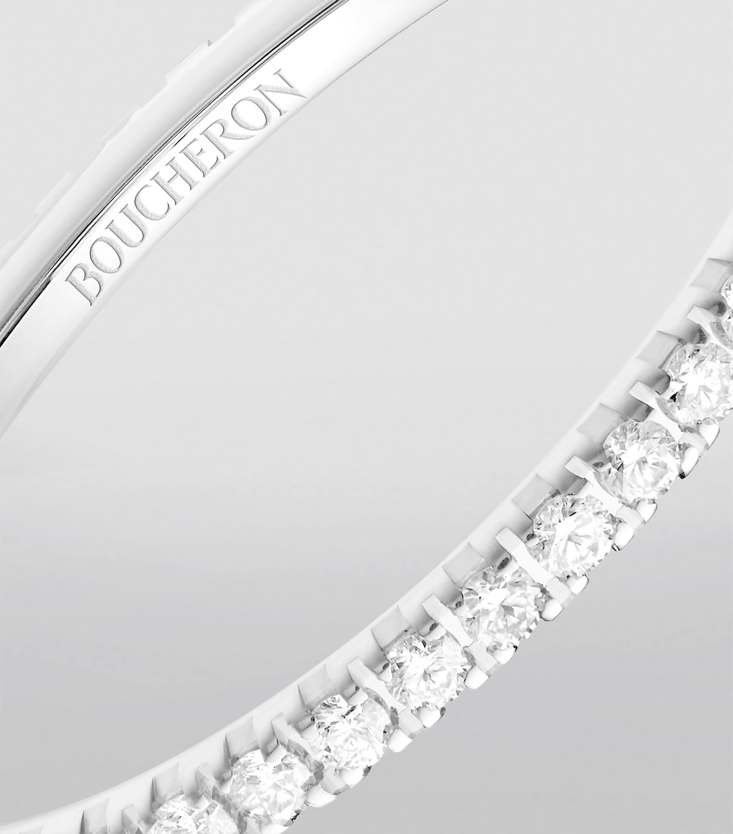 White Gold and Diamond Epure Wedding Band Image 3