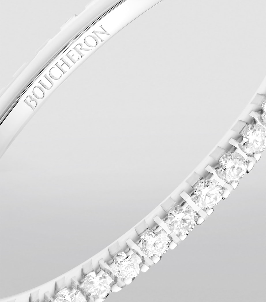 White Gold and Diamond Epure Wedding Band Image 3