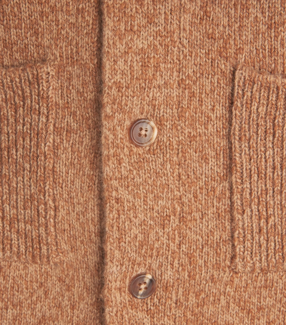 Fioroni Cashmere Mens Cashmere-Silk Mock-Neck Cardigan Image 6