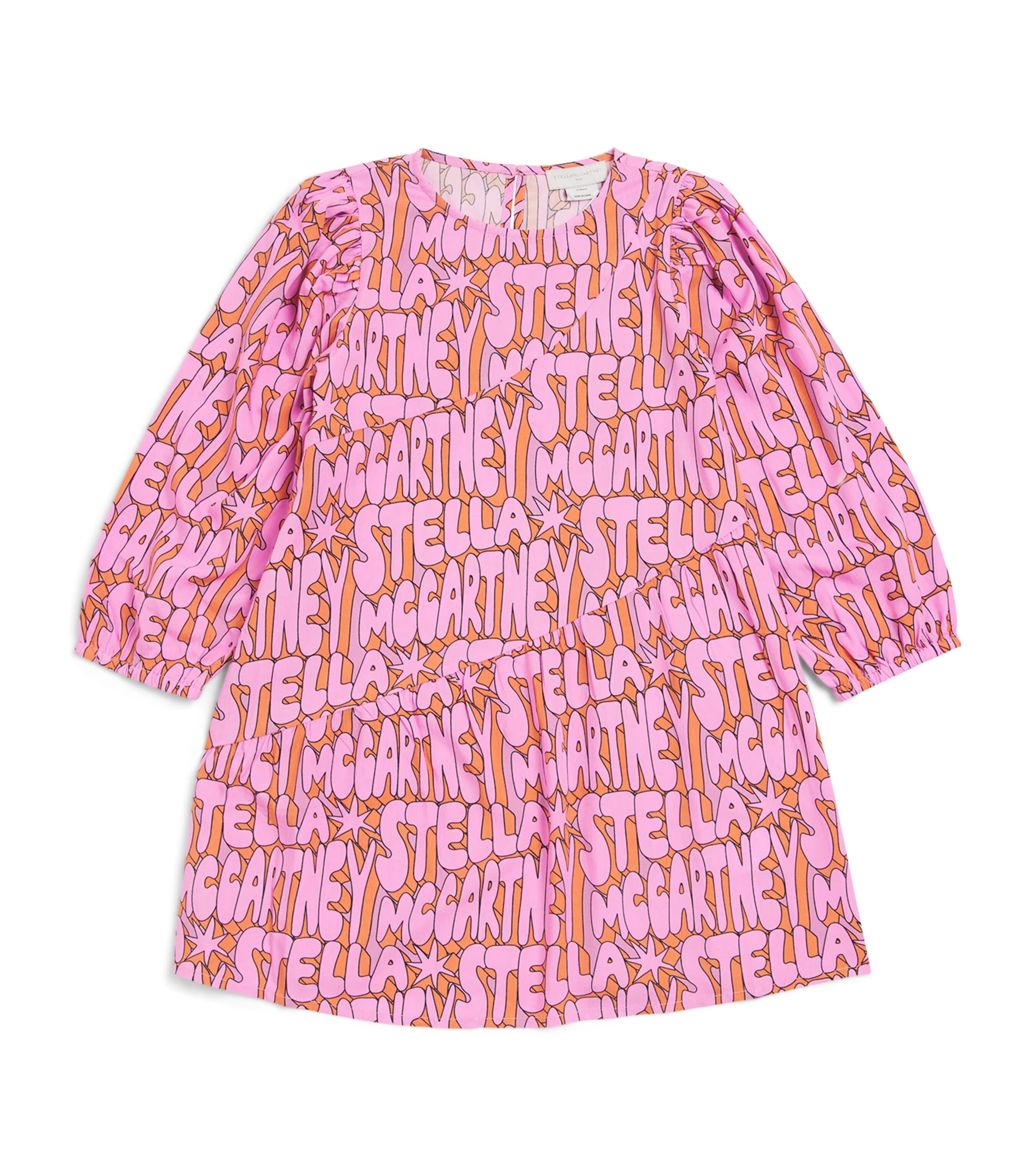 STELLA MCCARTNEY LONG-SLEEVE COSMIC STELLA DRESS 