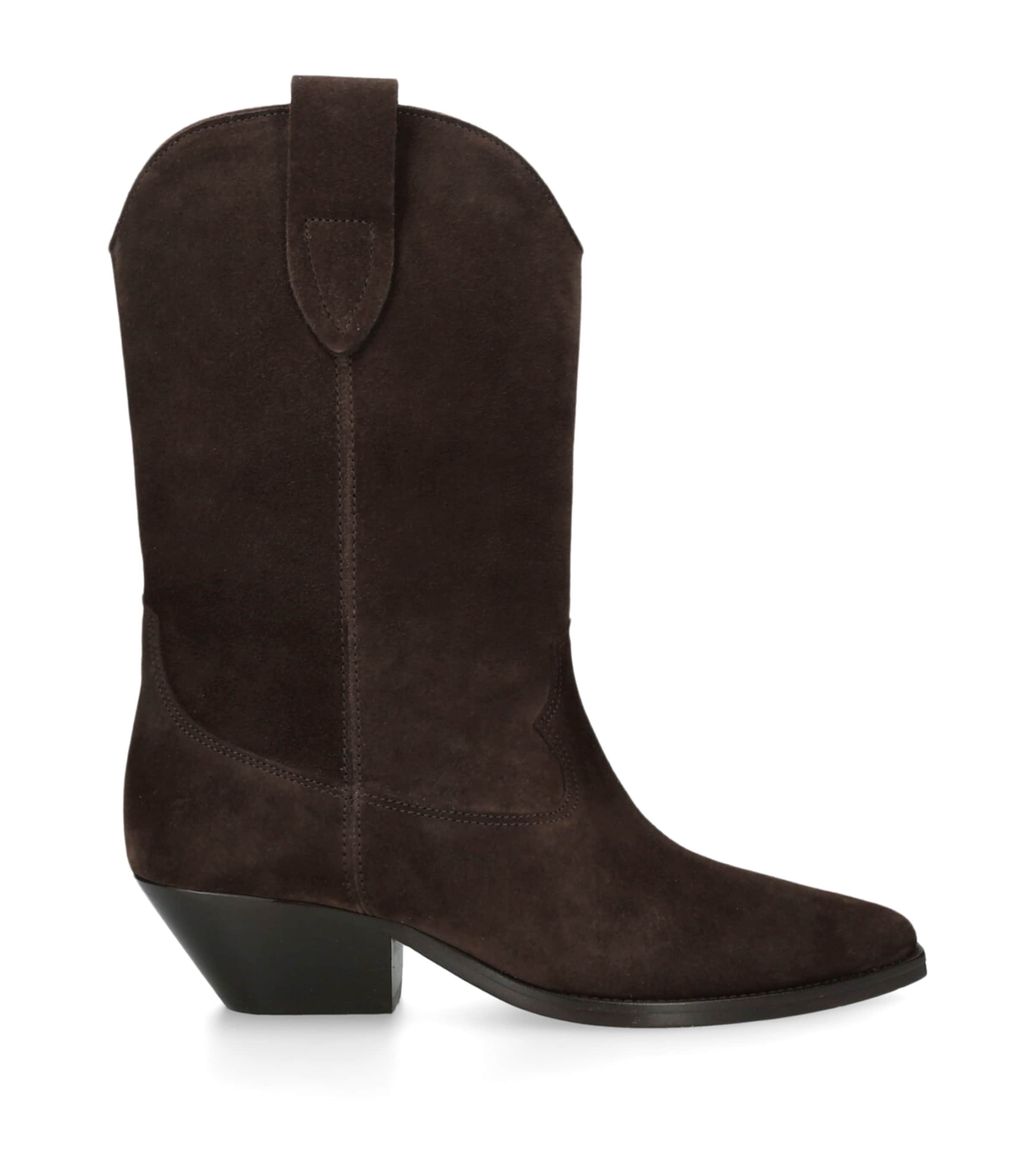 Isabel Marant Suede Duerto Cowboy Boots 40 Dark Brown Image 1