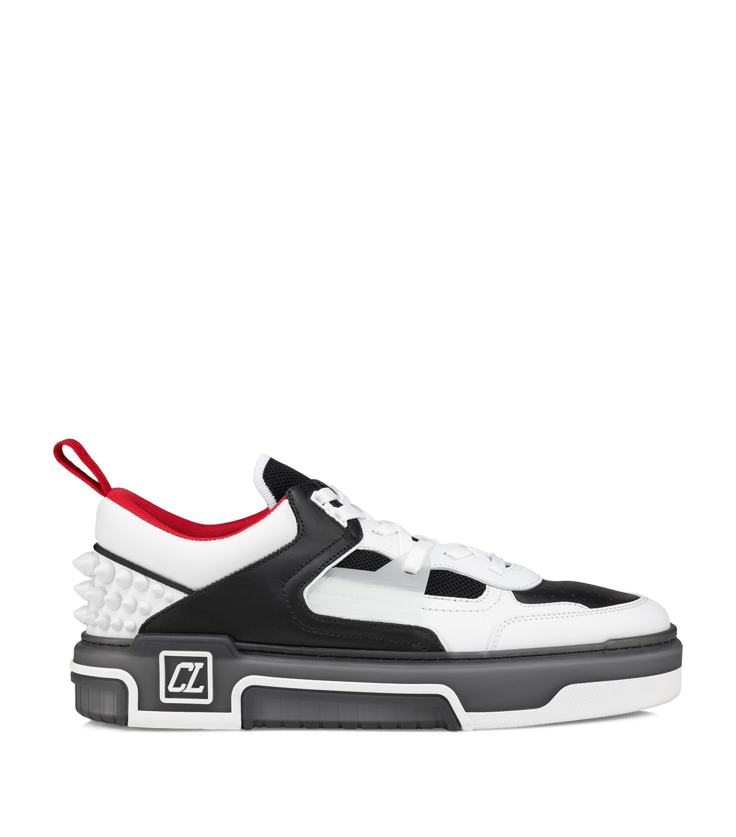 Christian Louboutin Low Top Sneakers With Signature Red Sole In White