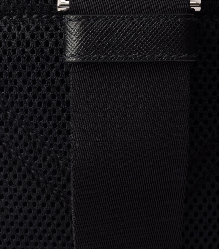 Re-Nylon and Saffiano Leather Backpack F0414 Image 5