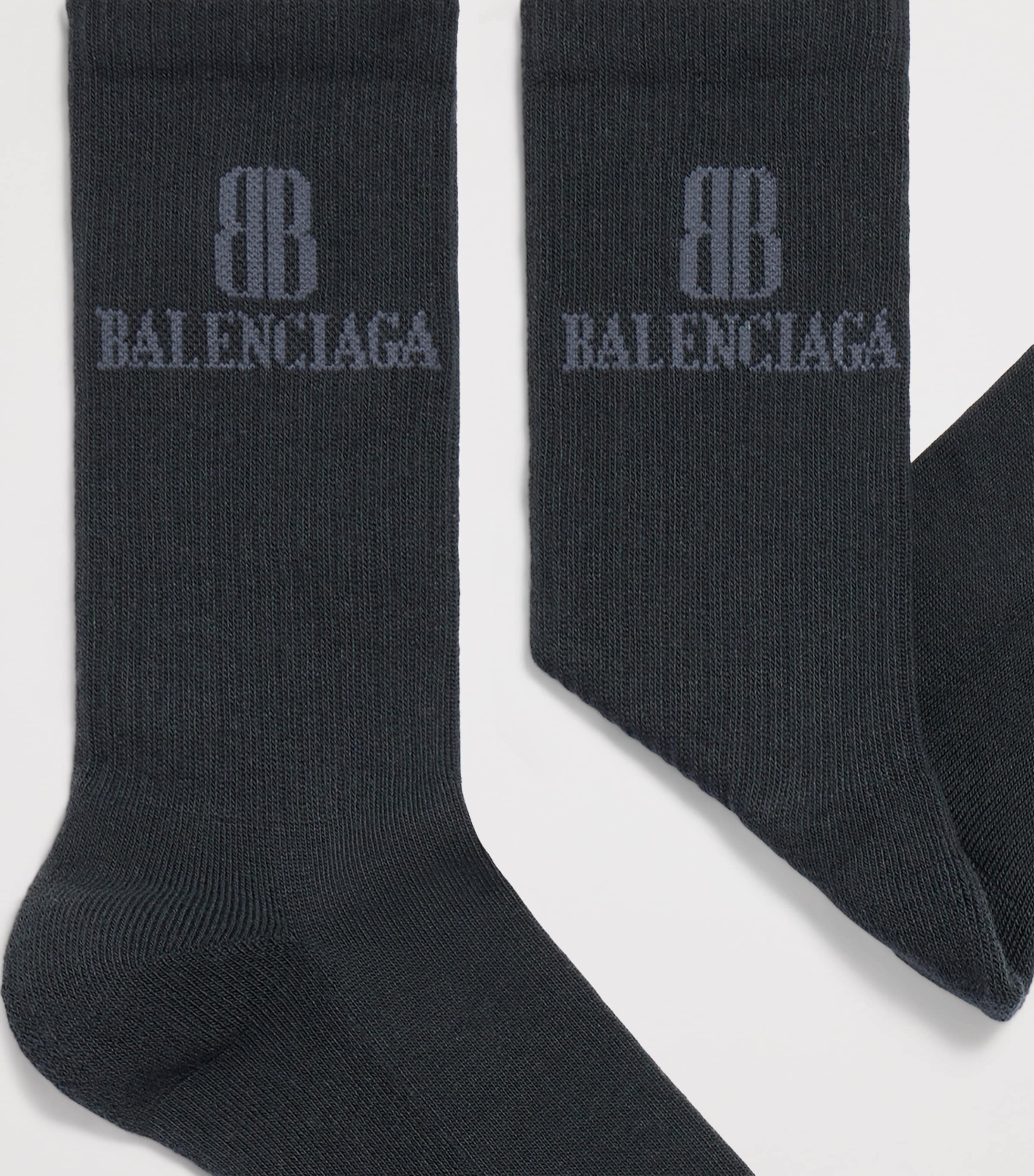 【BALENCIAGA】コットンブレンドソックス Balenciaga Cotton-Blend Nano BB Socks | Harrods US