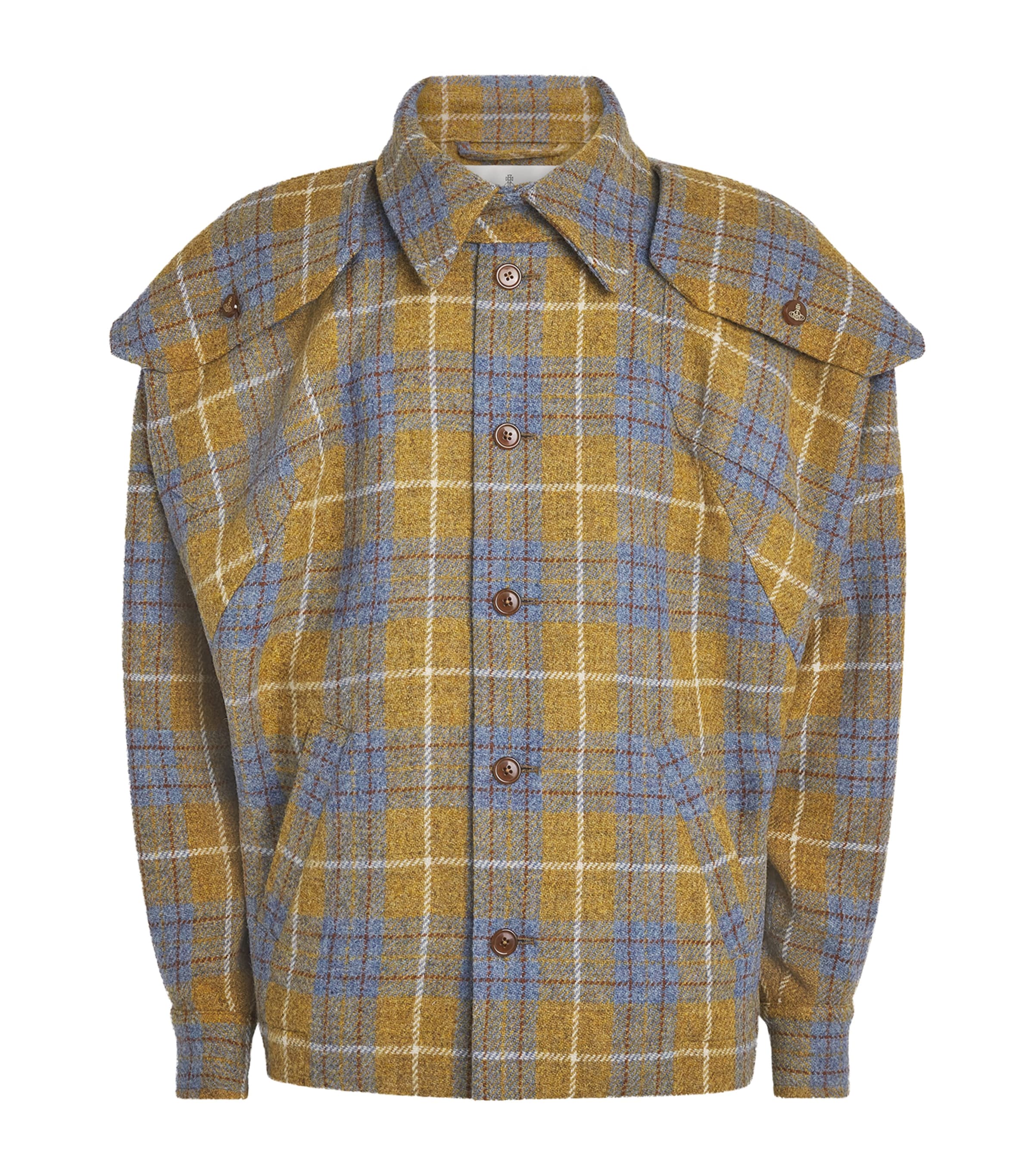 Vivienne Westwood Mens Wool Check Broad Jacket Image 1