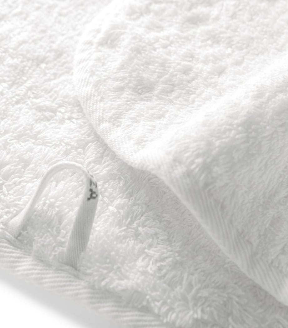 GRACCIOZA Cotton Portobello Facecloth (30cm x 30cm) White Image 4