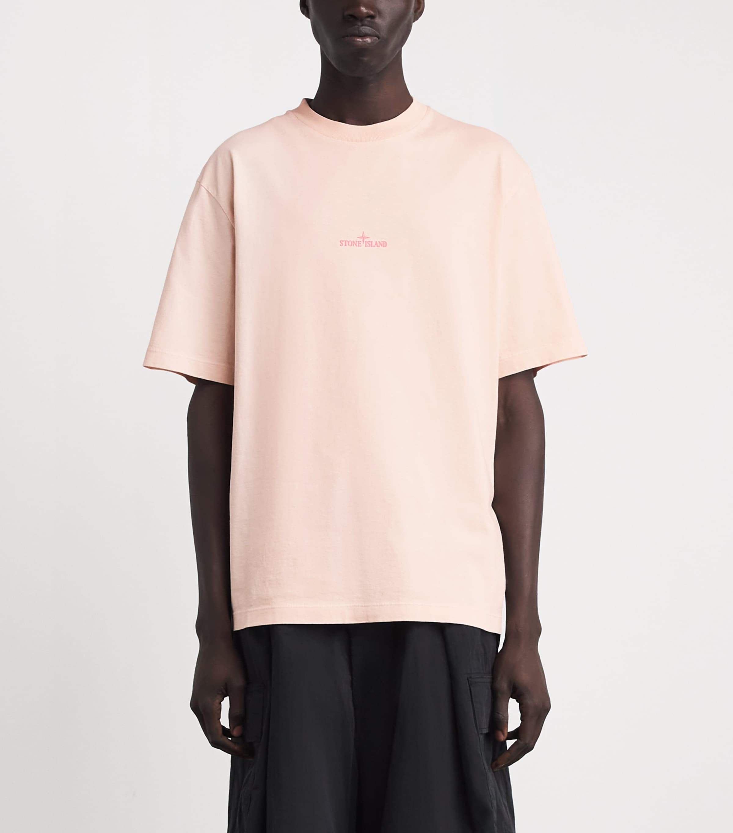 Stone Island Mens Organic Cotton Logo T-Shirt Image 4