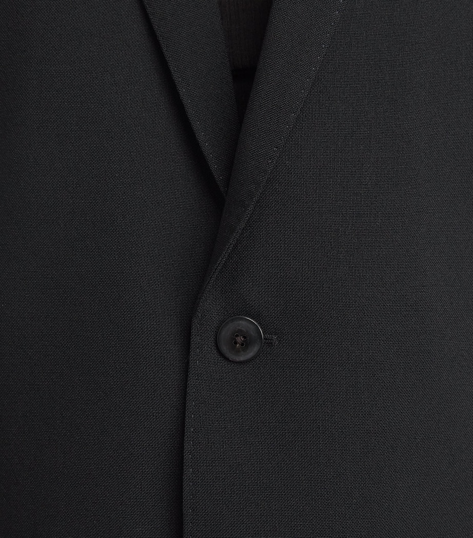 Rick Owens Womens Virgin Wool Concordian Blazer Black Image 3