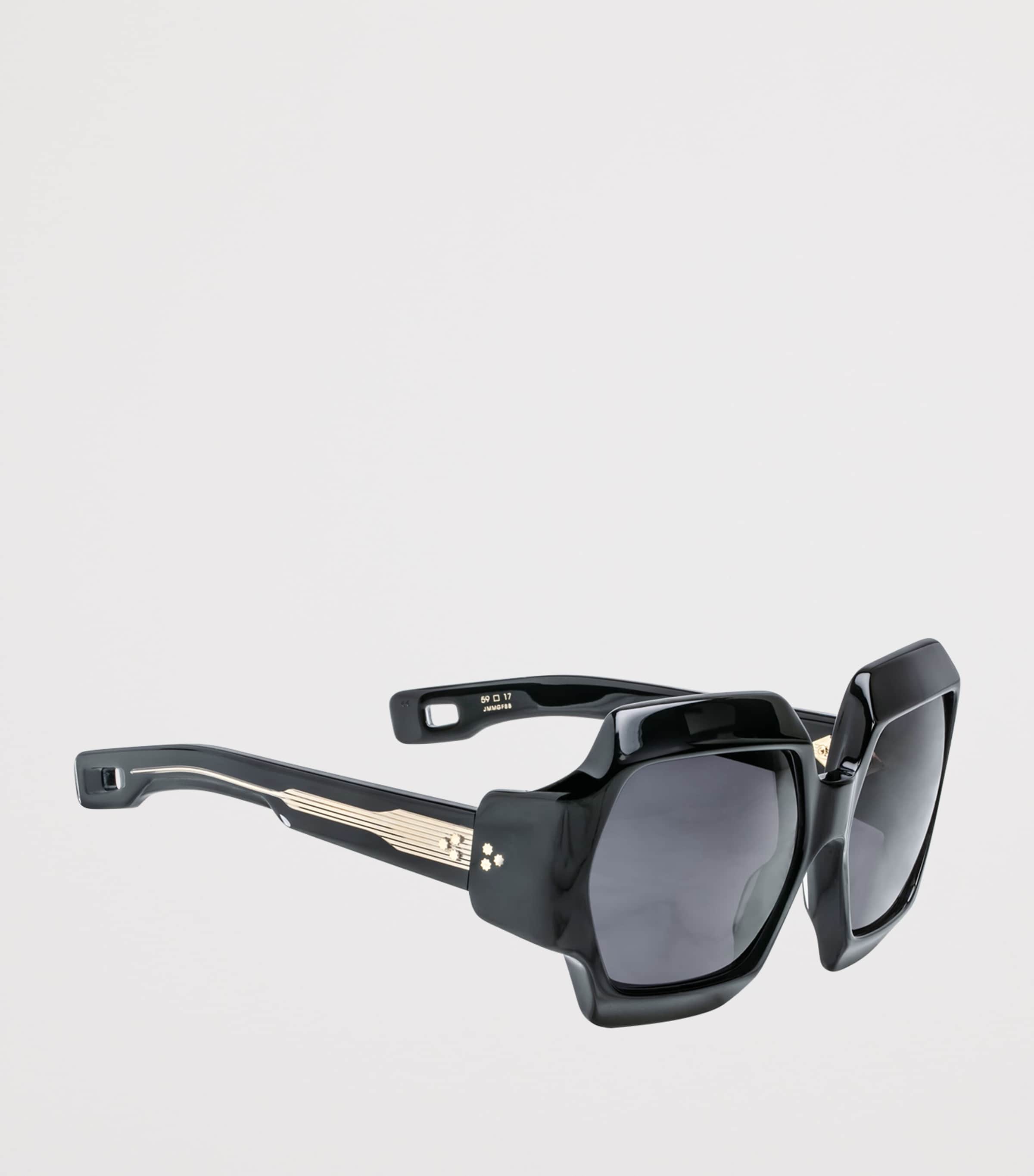 Jacques Marie Mage Grand Funk Hexagonal Sunglasses Black Image 2