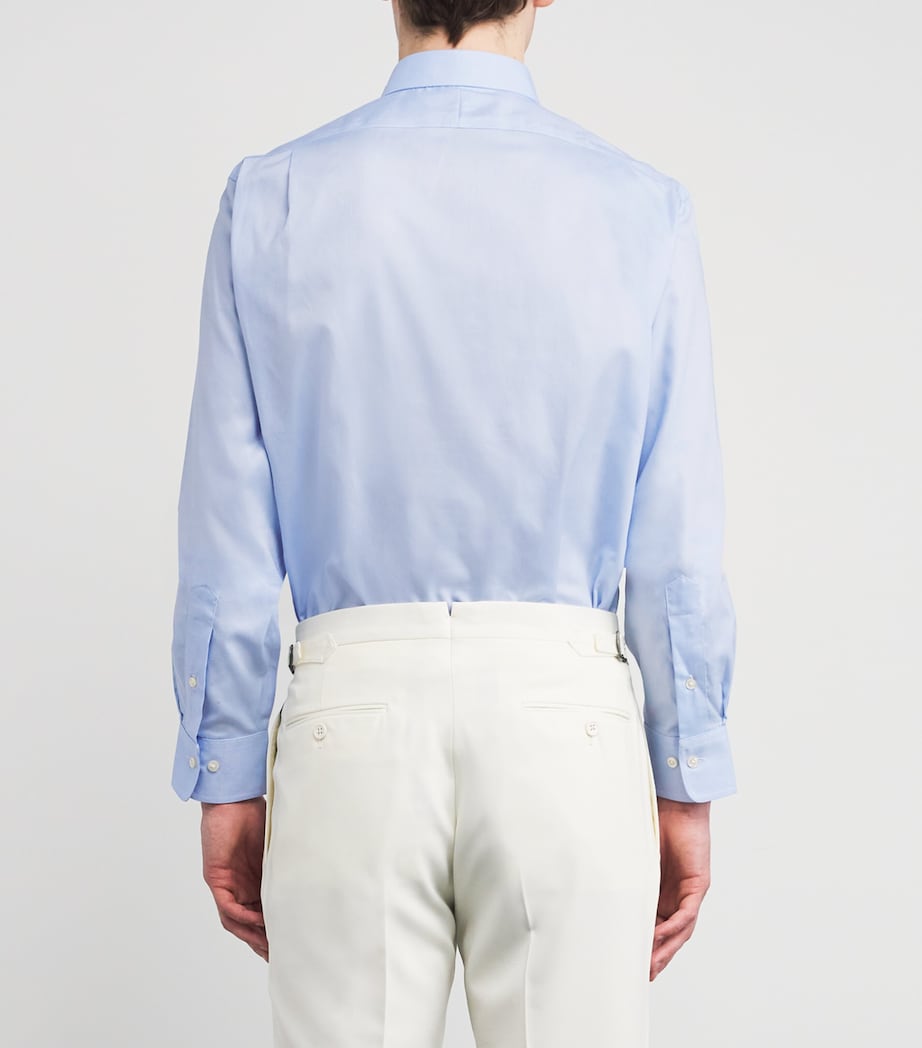 Cotton Oxford Shirt BLUE Image 4