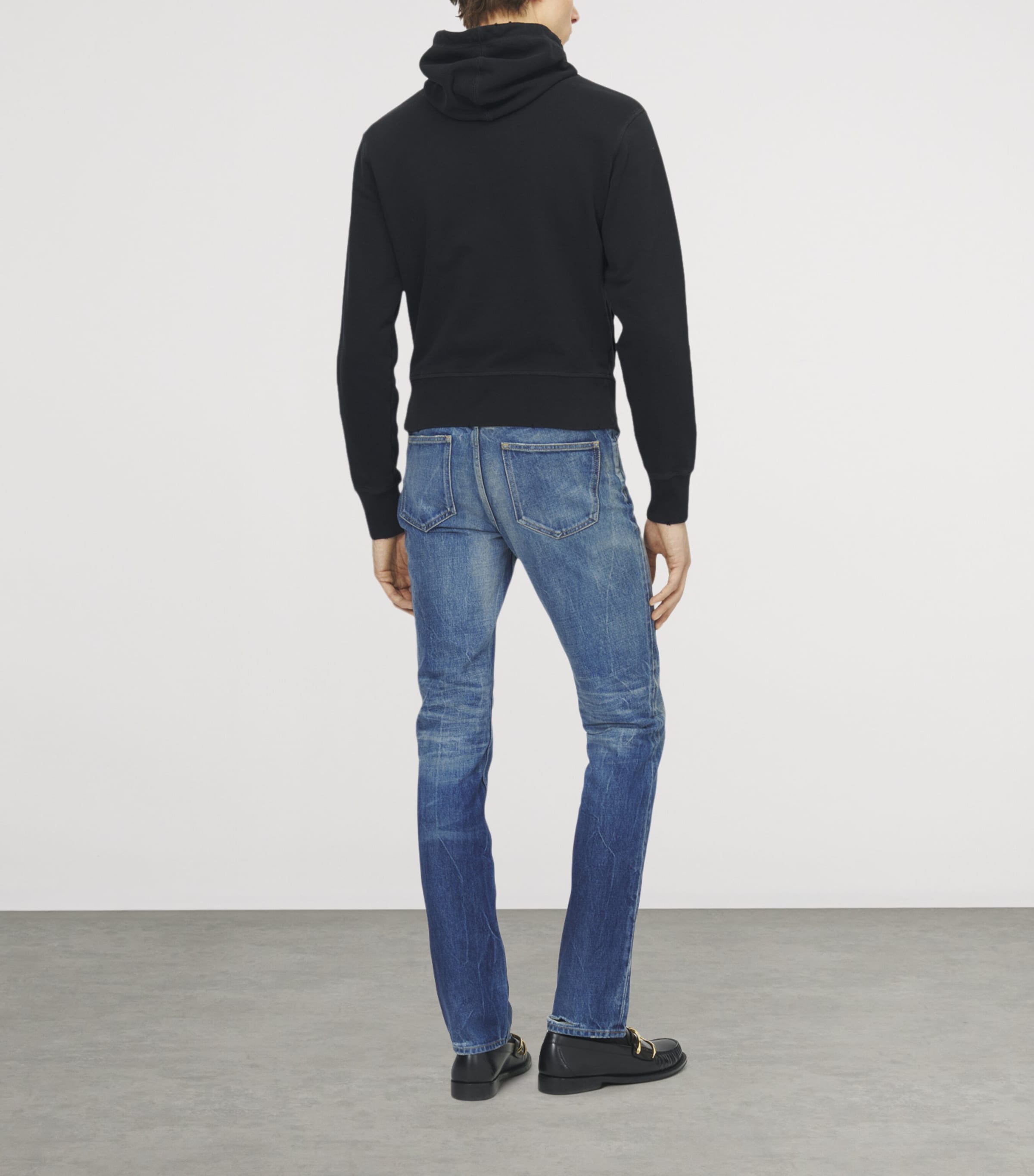 McQueen Mens Distressed Hoodie Image 3