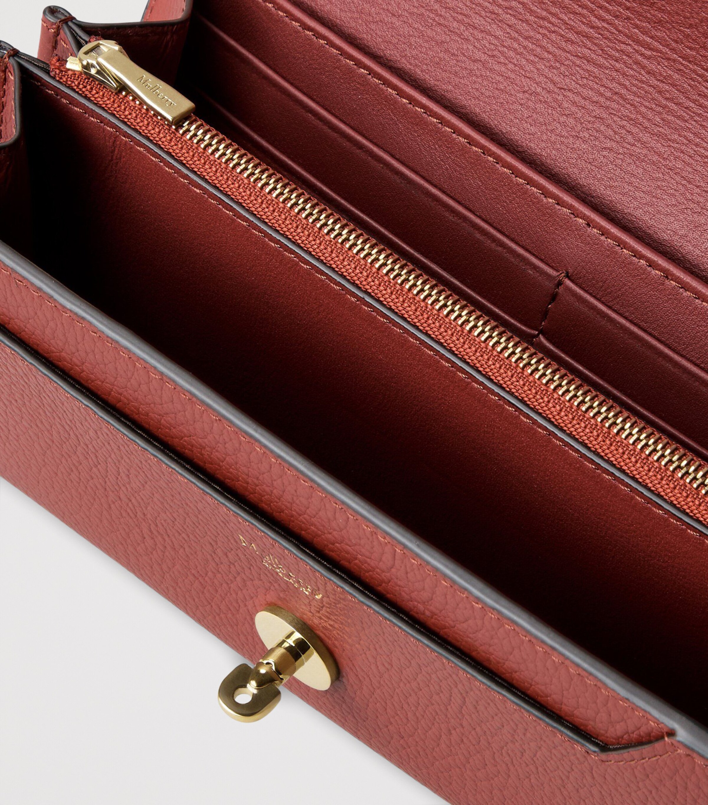Mulberry Red Leather Darley Wallet | Harrods US