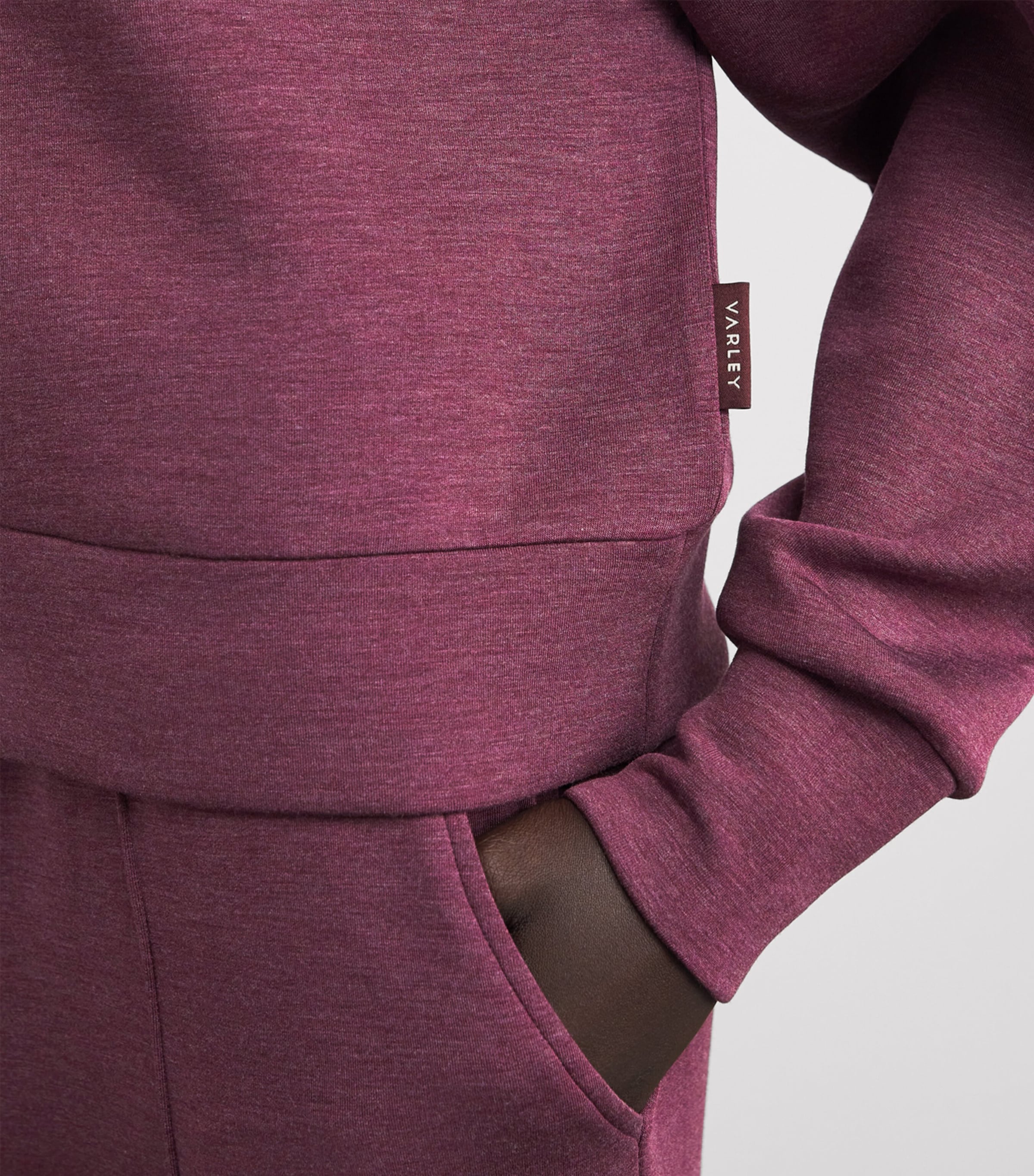 DoubleSoft Davidson Quarter-Zip Sweatshirt BURGANDY Image 6