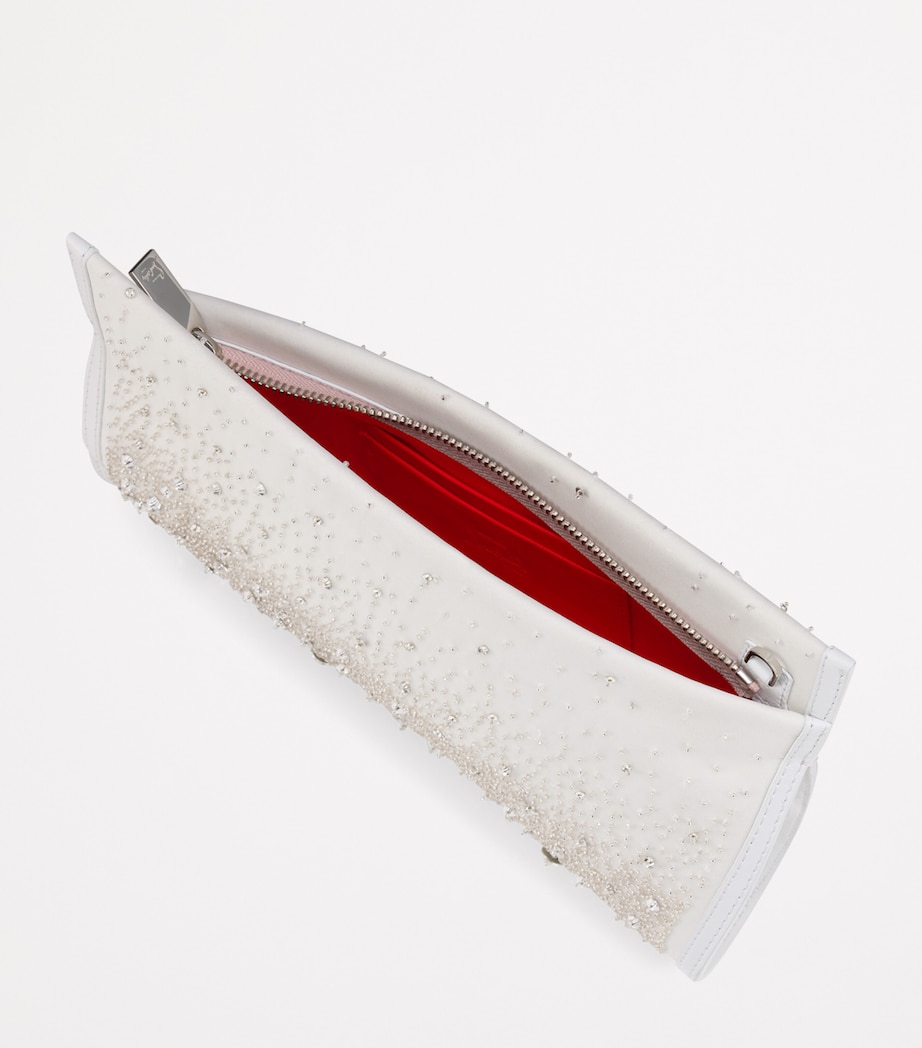 Loubitwist Silk Embellished Clutch Bag W396 Image 4