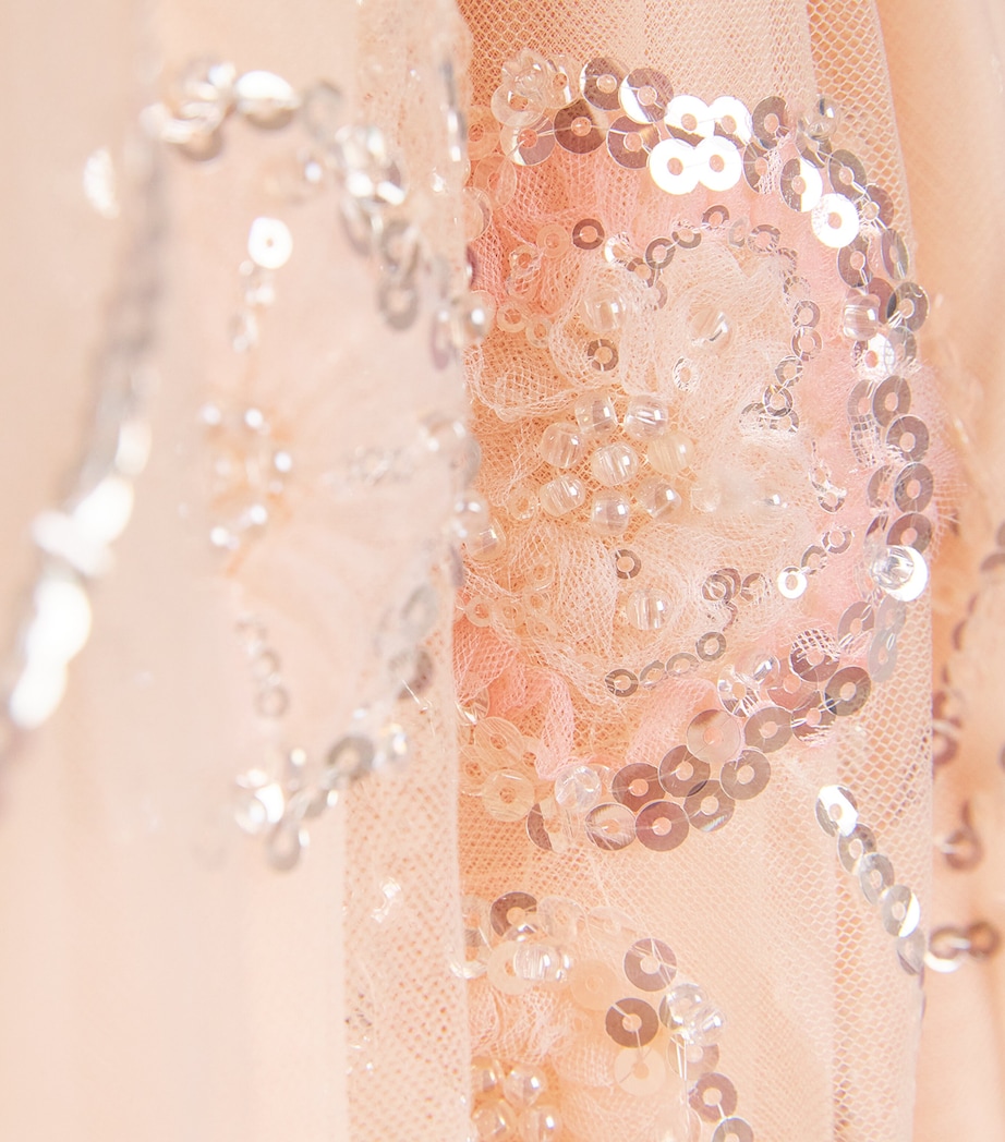 Self-Portrait Kids Sequin-Embellished Dress (3-12 Years) Pink Image 3