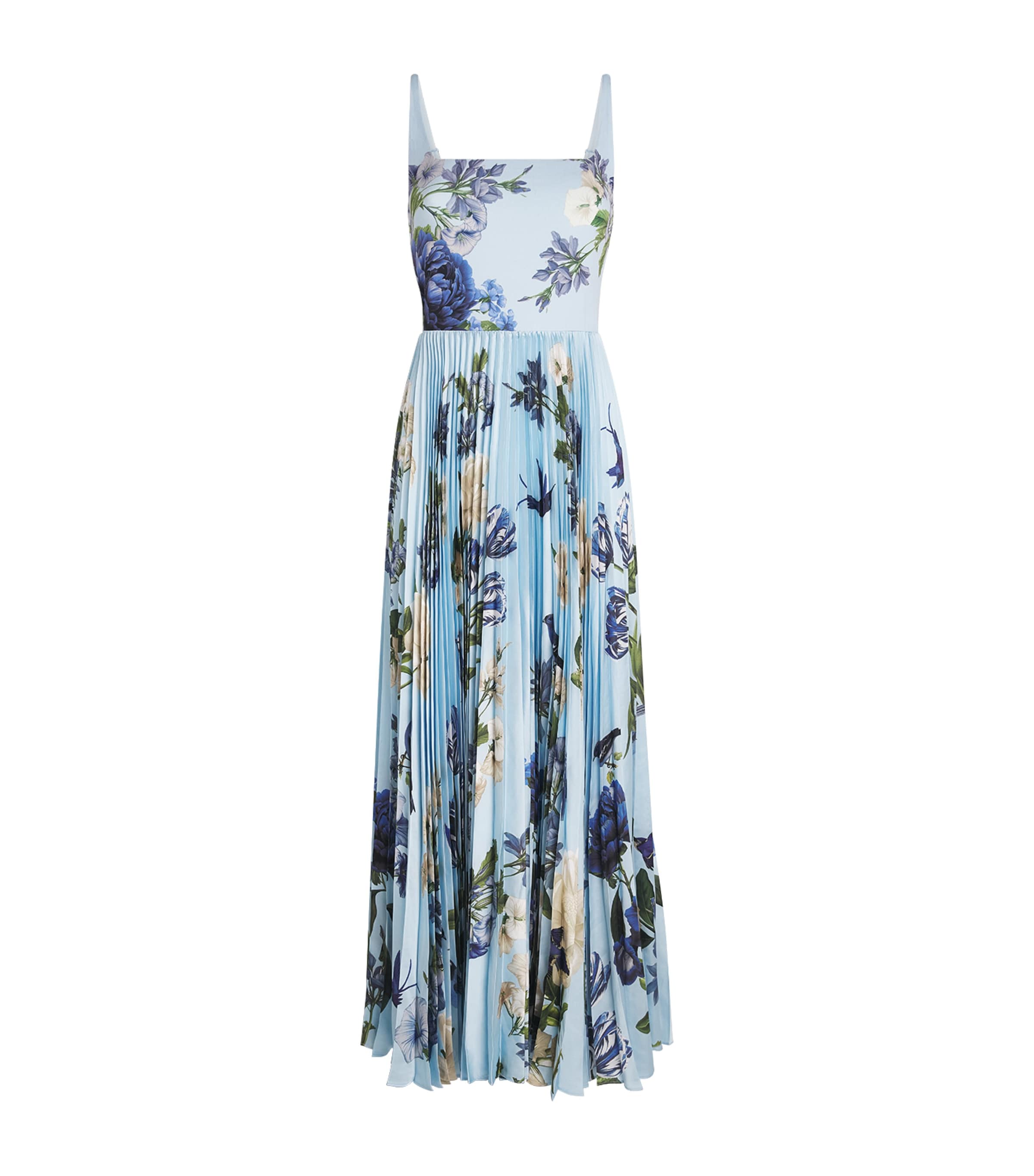 Alice+Olivia Womens Pleated Carolyn Maxi Dress Fly Away Image 1