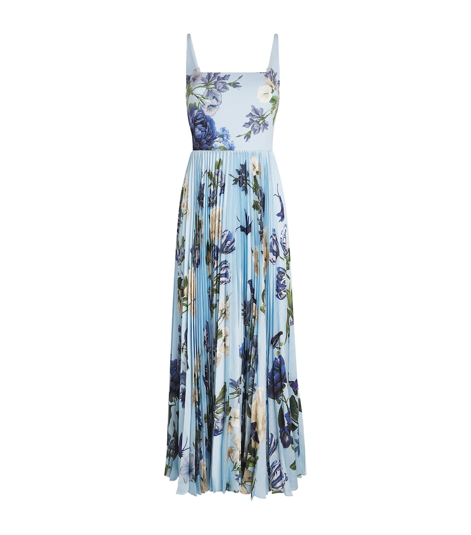 Alice+Olivia Womens Pleated Carolyn Maxi Dress Fly Away Image 1